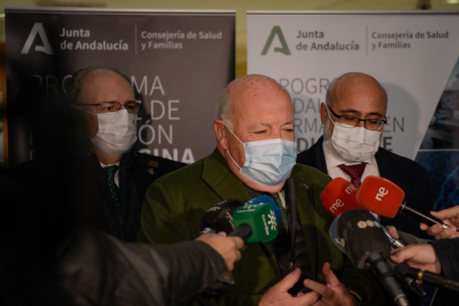 Jesús Aguirre, esta mañana en Granada
