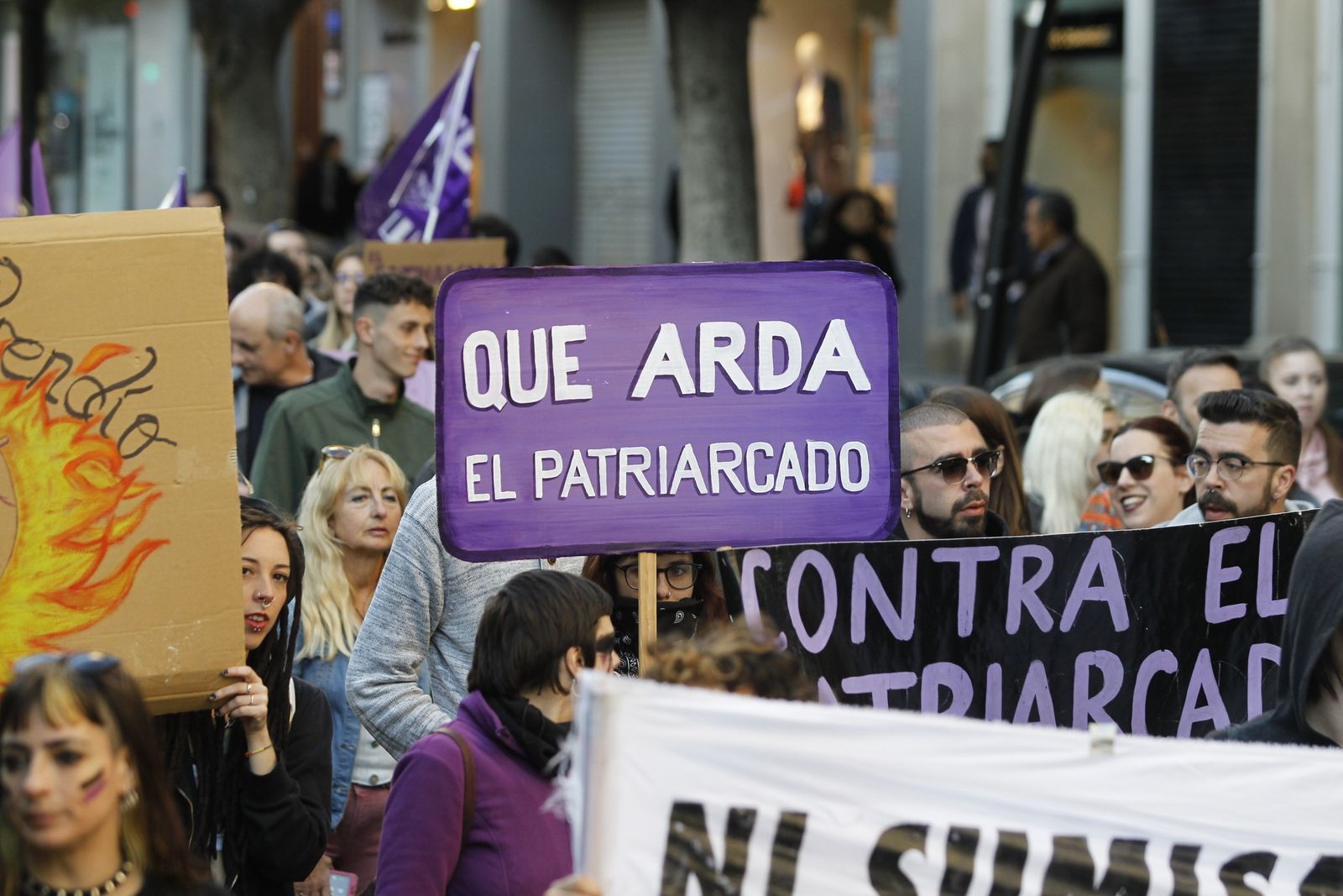 Fotogalería manifestación Día Internacional de la Mujer