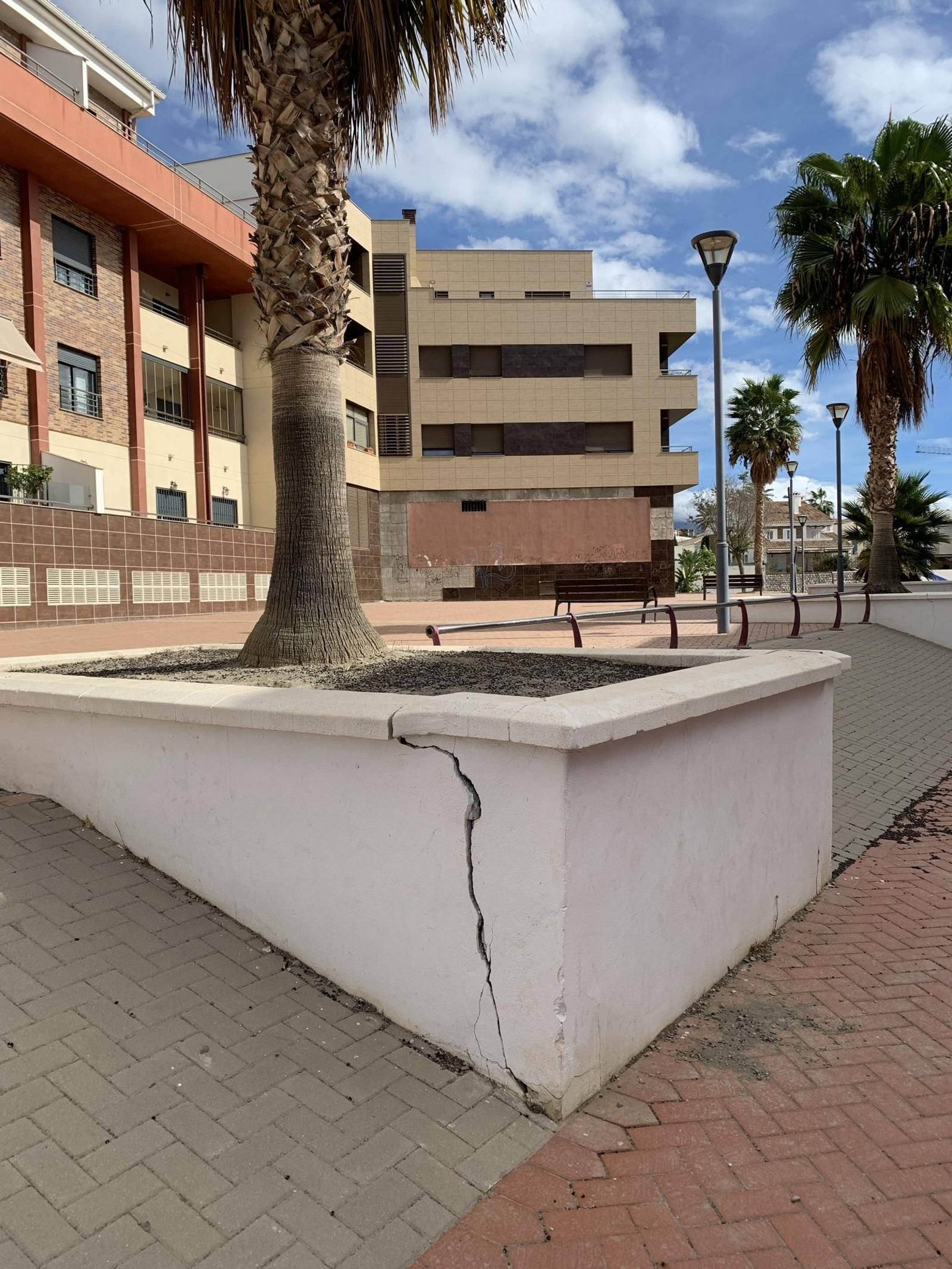 Costa de Granada: El PSOE denuncia el estado de unas jardineras que pueden suponer un peligro para los vecinos de Motril