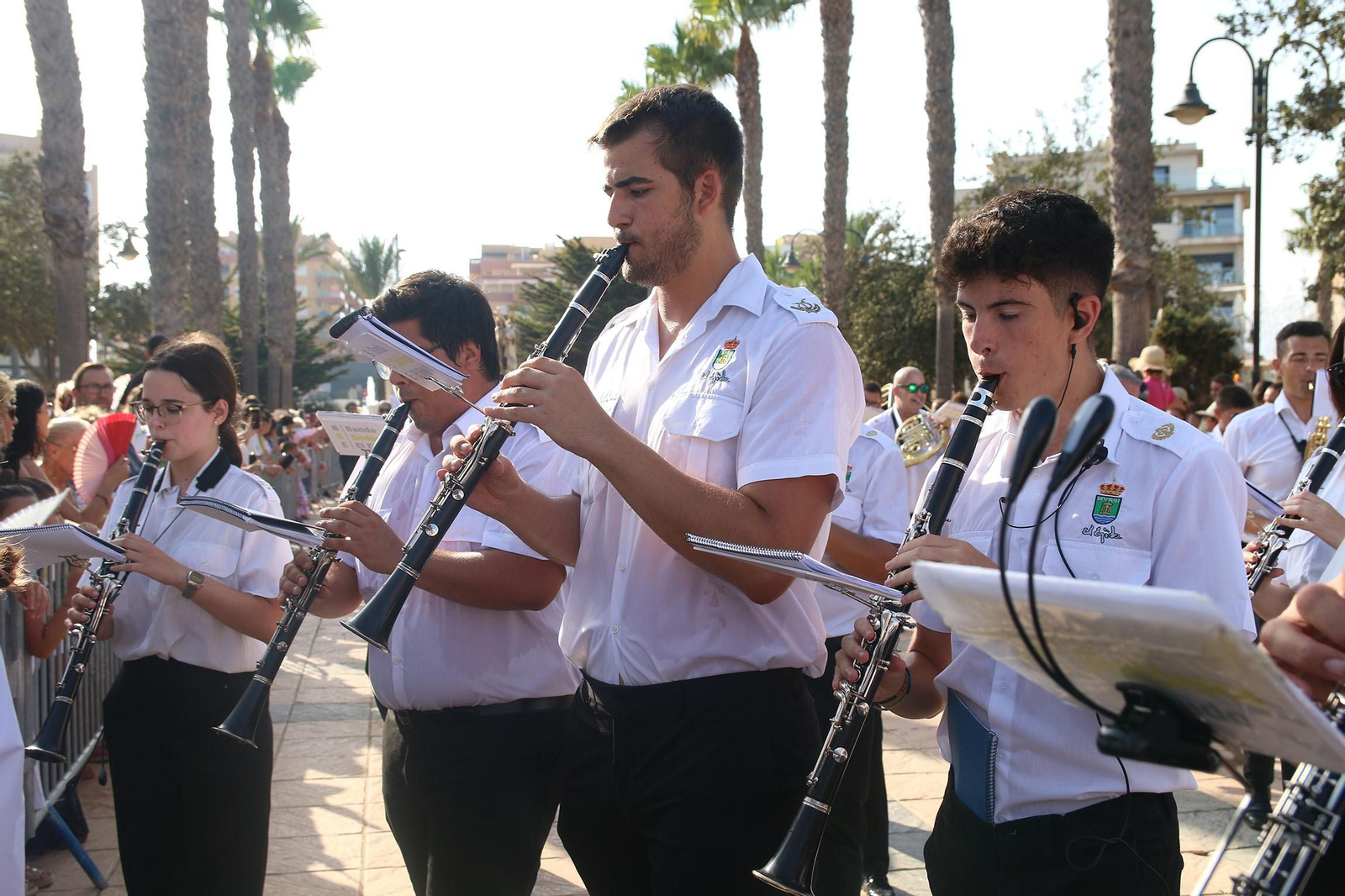 Fotogalería de la cucaña y la procesión de las Fiestas de Santa Ana en Roquetas