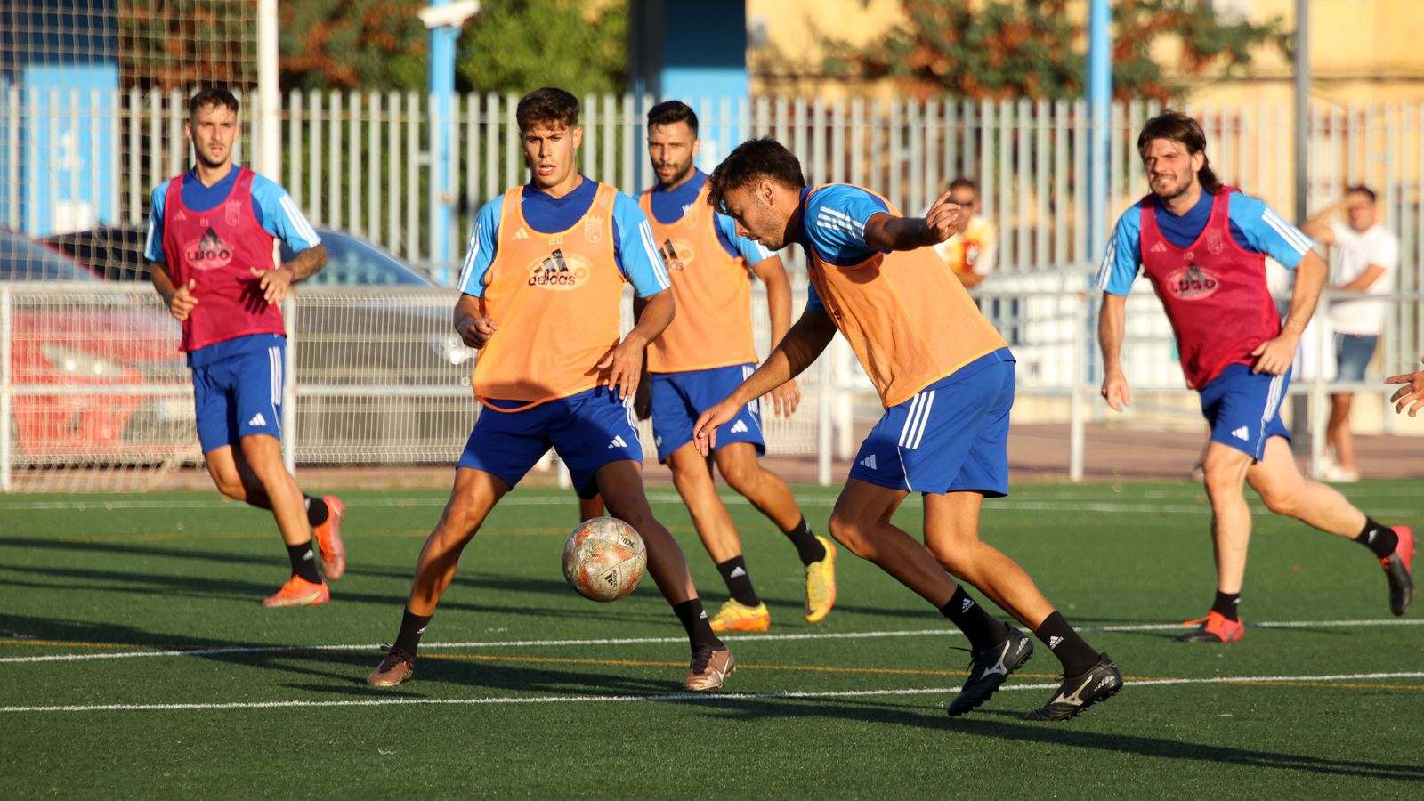 Primer entrenamiento del Xerez CD en el campo de La Granja