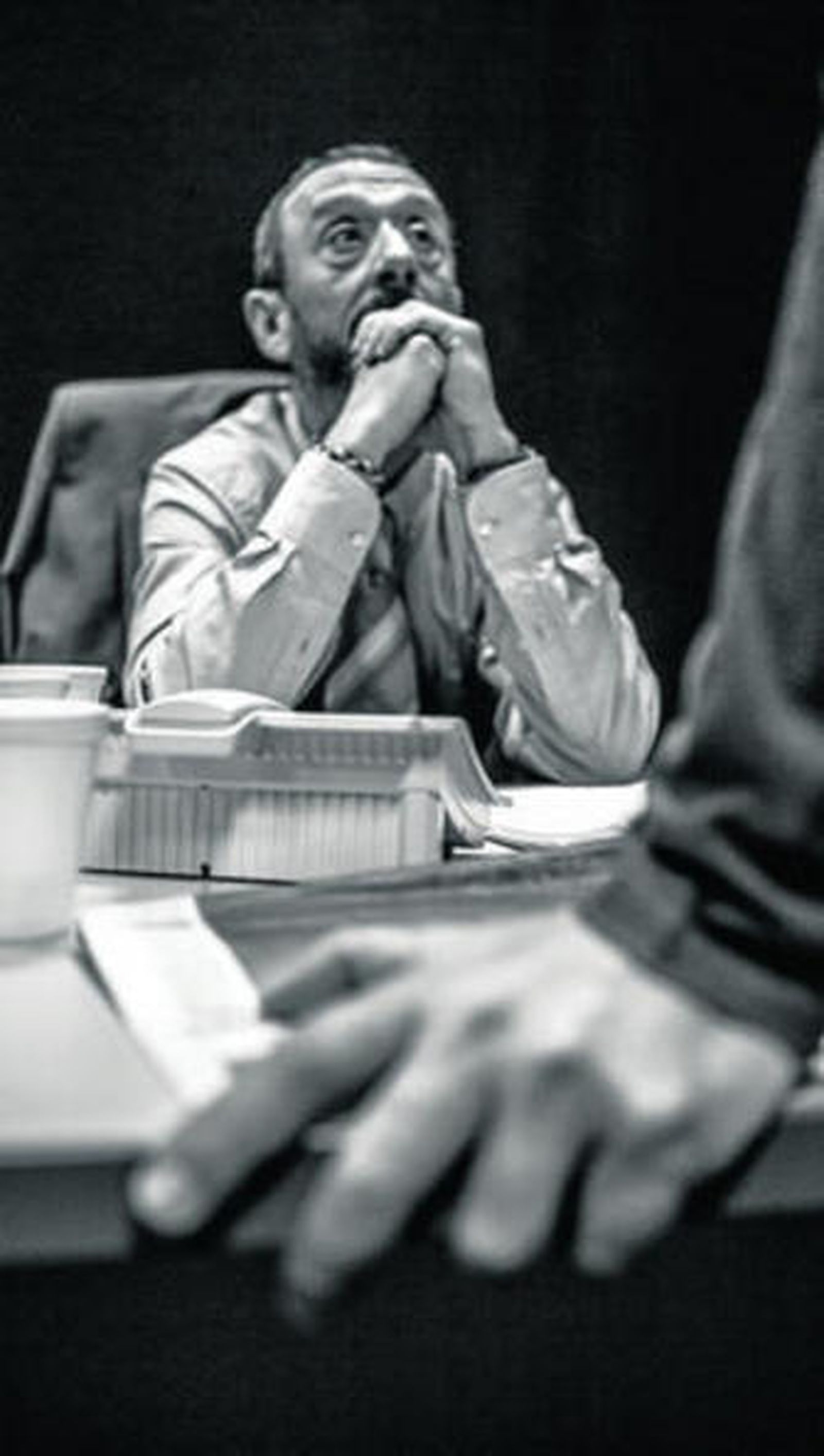 Paco Inestrosa, durante un ensayo de 'Despachados'.