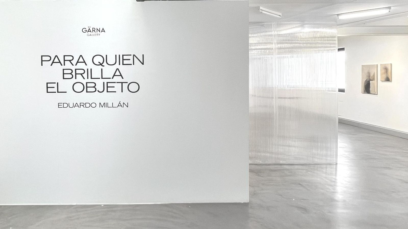 Imagen de la Galería Gärna de Madrid que la que expone Millán. Imagen de la Galería Gärna de Madrid que la que expone Millán.