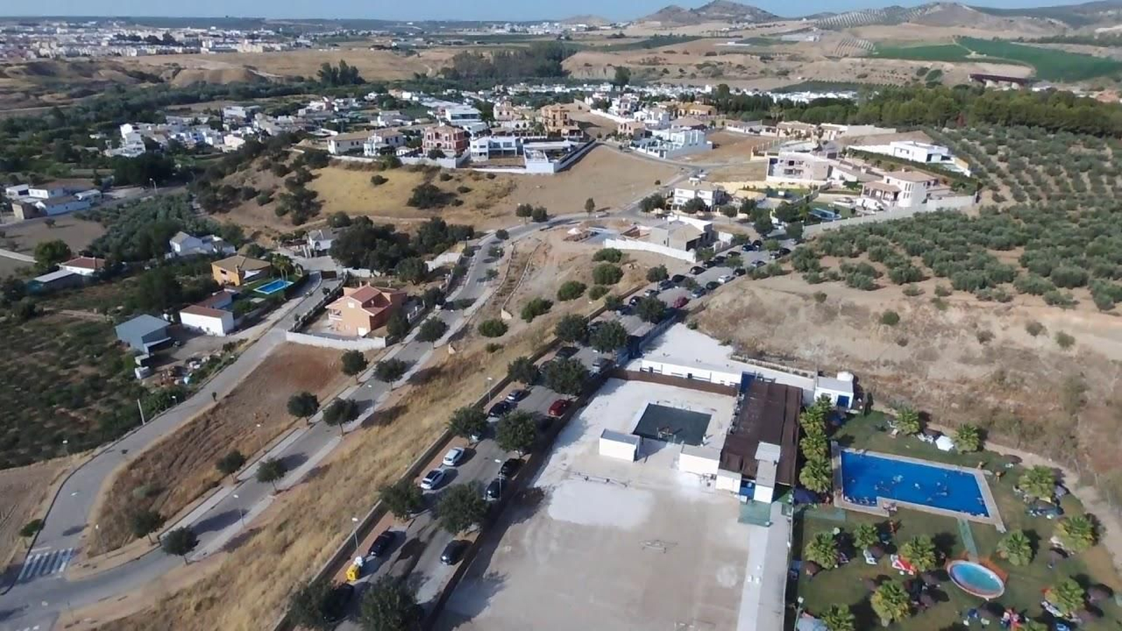 Vista aérea de la urbanización San Luis de Puente Genil.