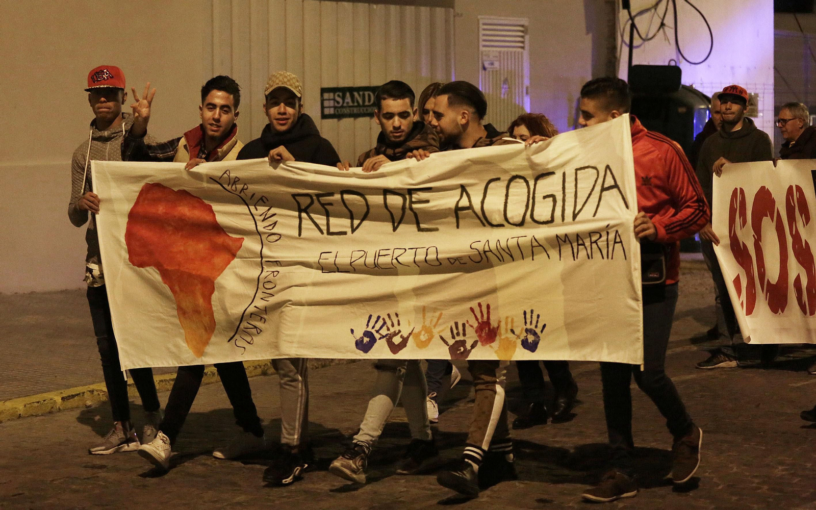 Manifestación por el día mundial de los derechos humanos