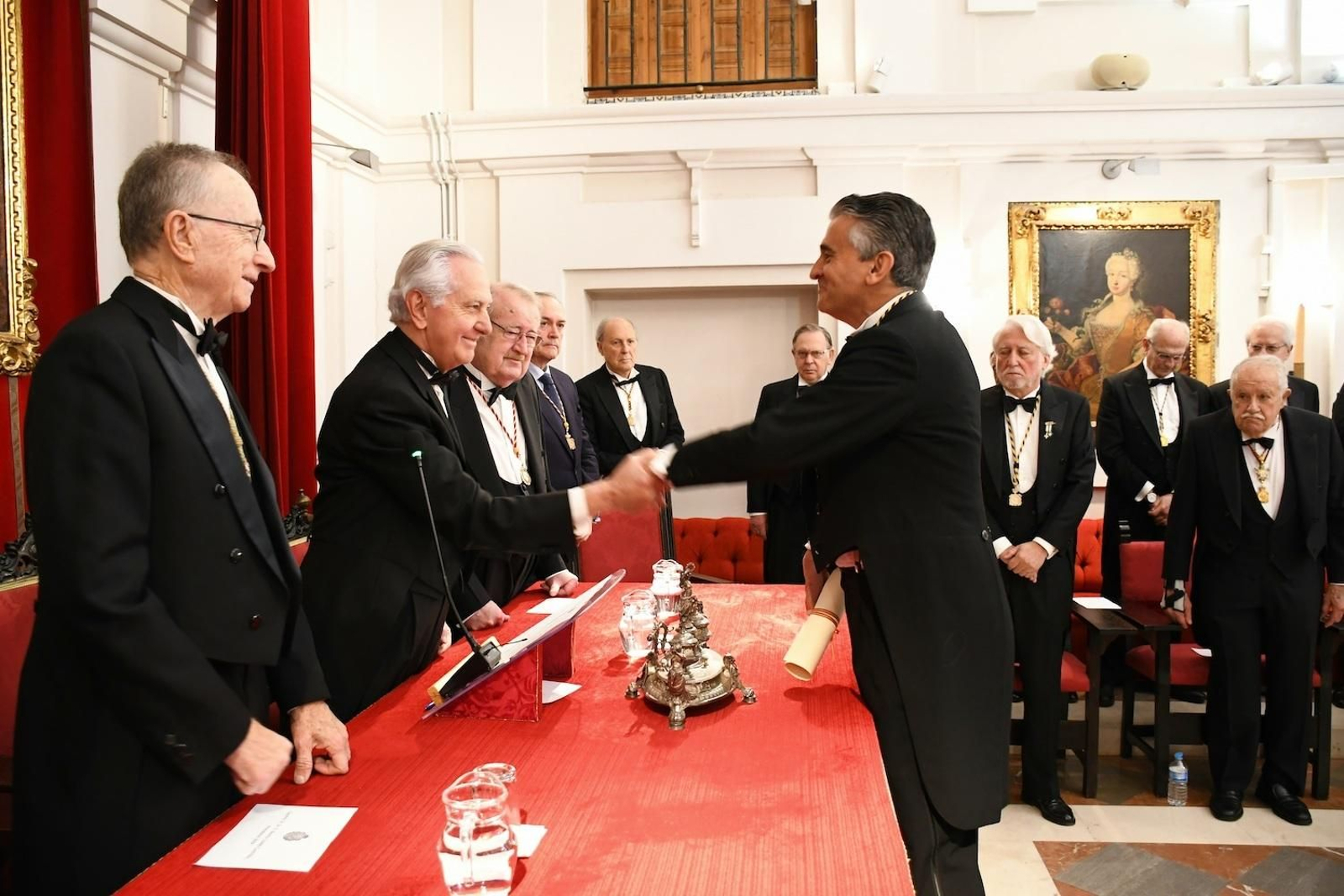 Vista aérea del acto de la toma de posesión del doctor Jaime Boceta.