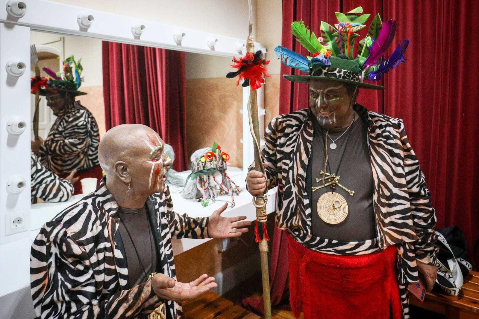 Ambiente en camerinos