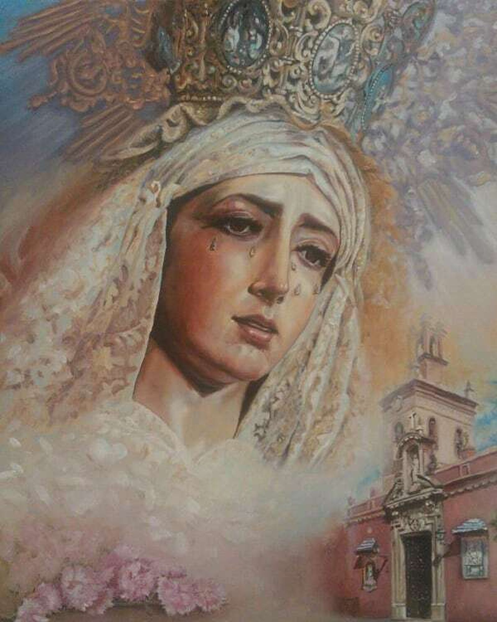 Pintura para el boletín de la Hermandad del Dulce Nombre.