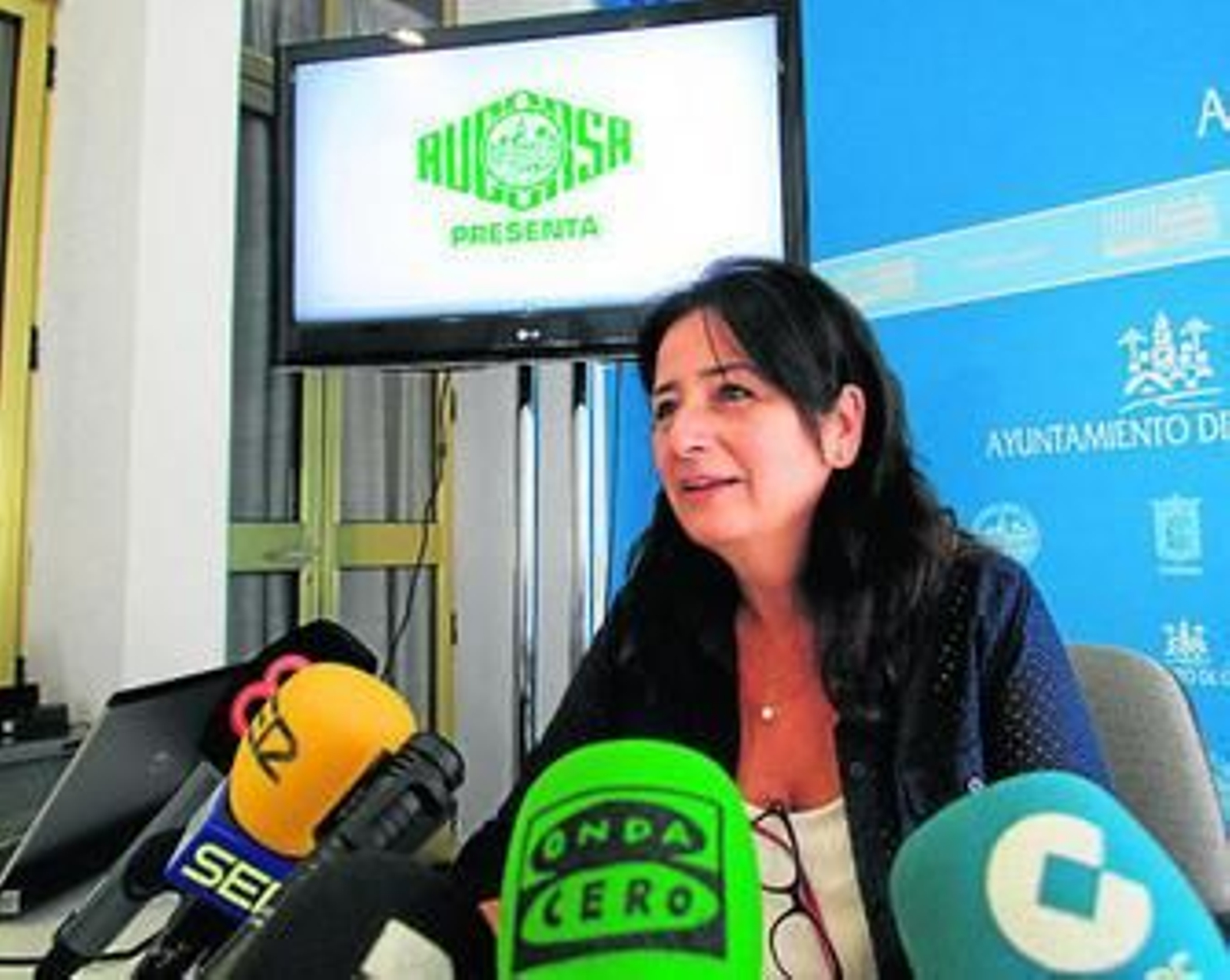 Ana Tamayo, durante la presentación del estudio de satisfacción de Aucorsa. Ana Tamayo, durante la presentación del estudio de satisfacción de Aucorsa.