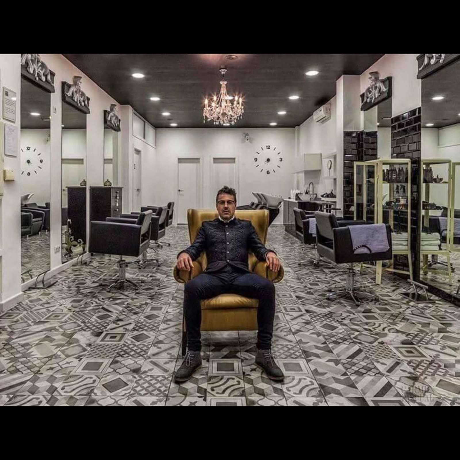 Robles en un taller en Sevilla.