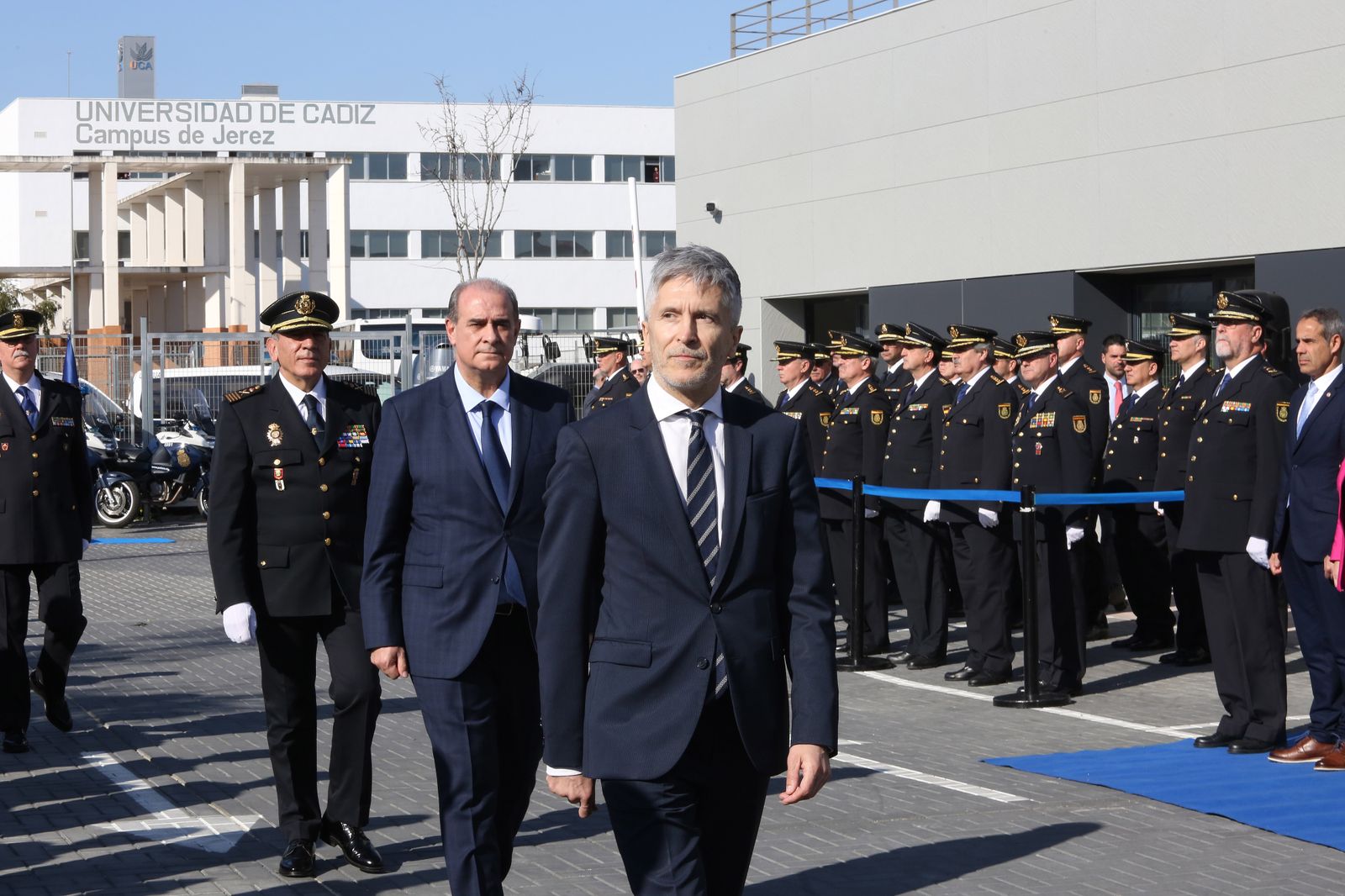 Inaguración de la nueva comisaría por el ministro del Interior Grande- Marlaska