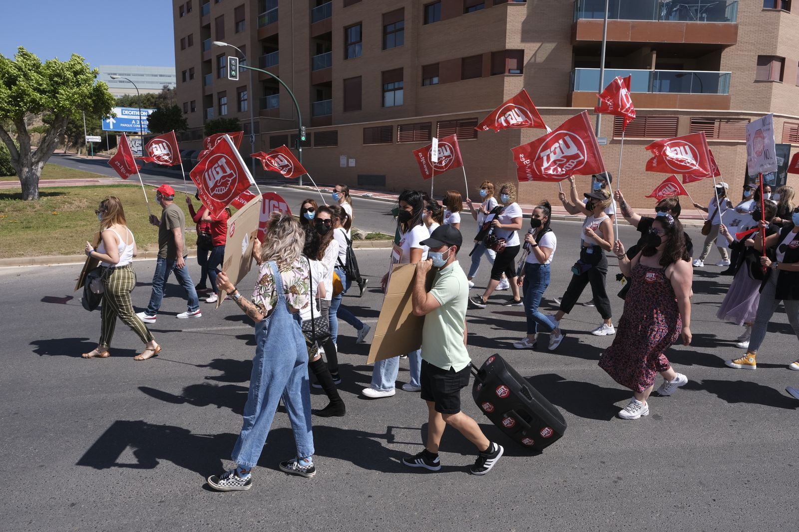 Fotogalería protestas trabajadores H&M Almería