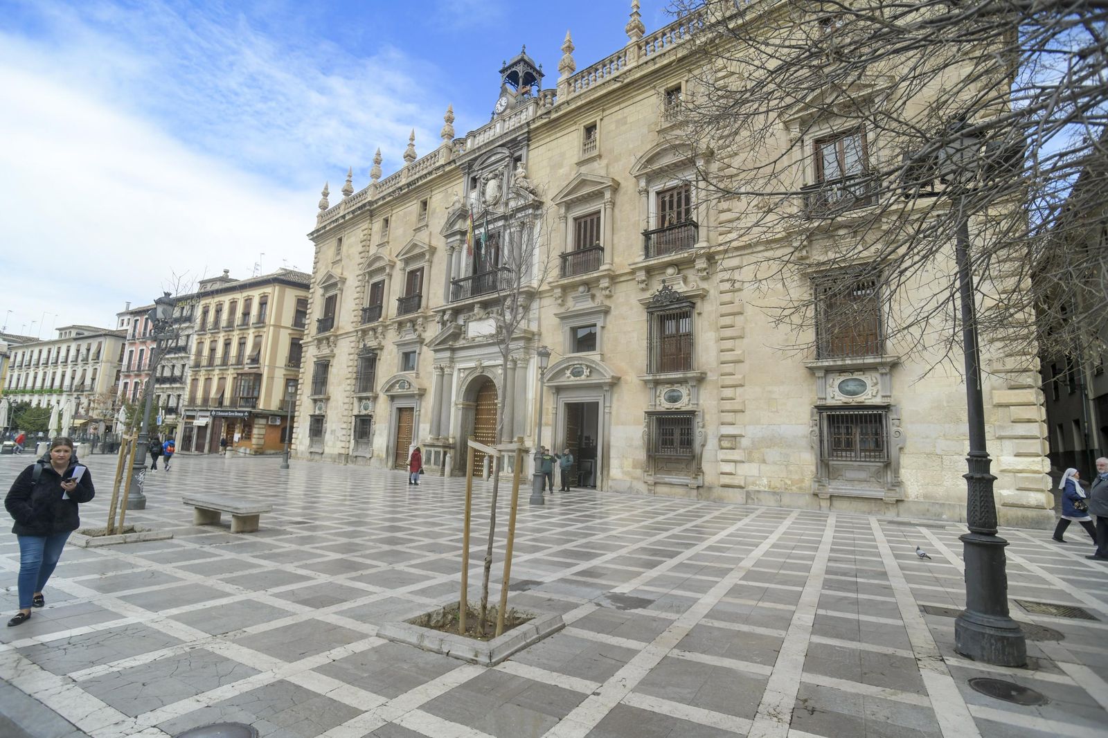 Fachada de la Real Chancillería, sede de la Audiencia Provincial de Granada
