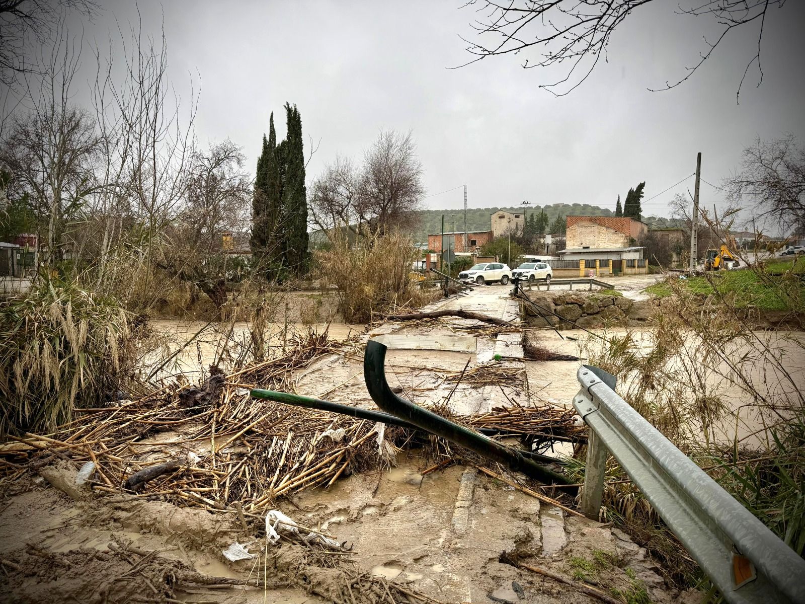 Estragos del temporal en la provincia de Jaén.