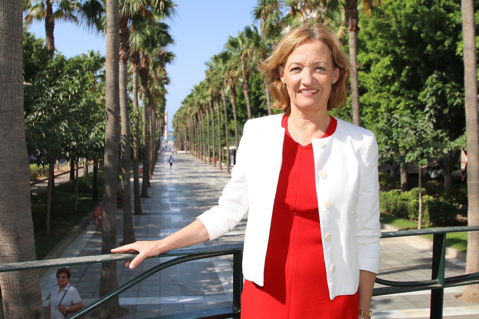 Carmen Ortiz en la Rambla.