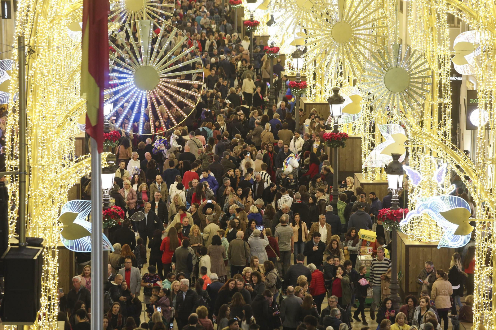 Las fotos de las luces de Navidad en Málaga Las fotos de las luces de Navidad en Málaga