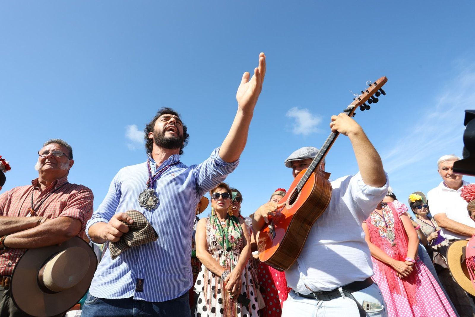 Misa de romeros de las hermandades de Jerez y El Puerto en Marismillas