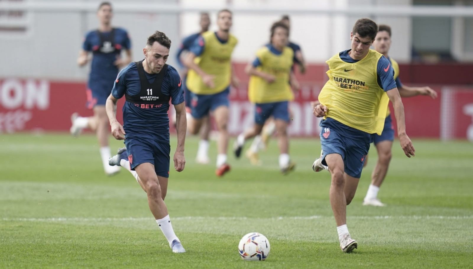 Munir, en un lance del partido ante el filial.