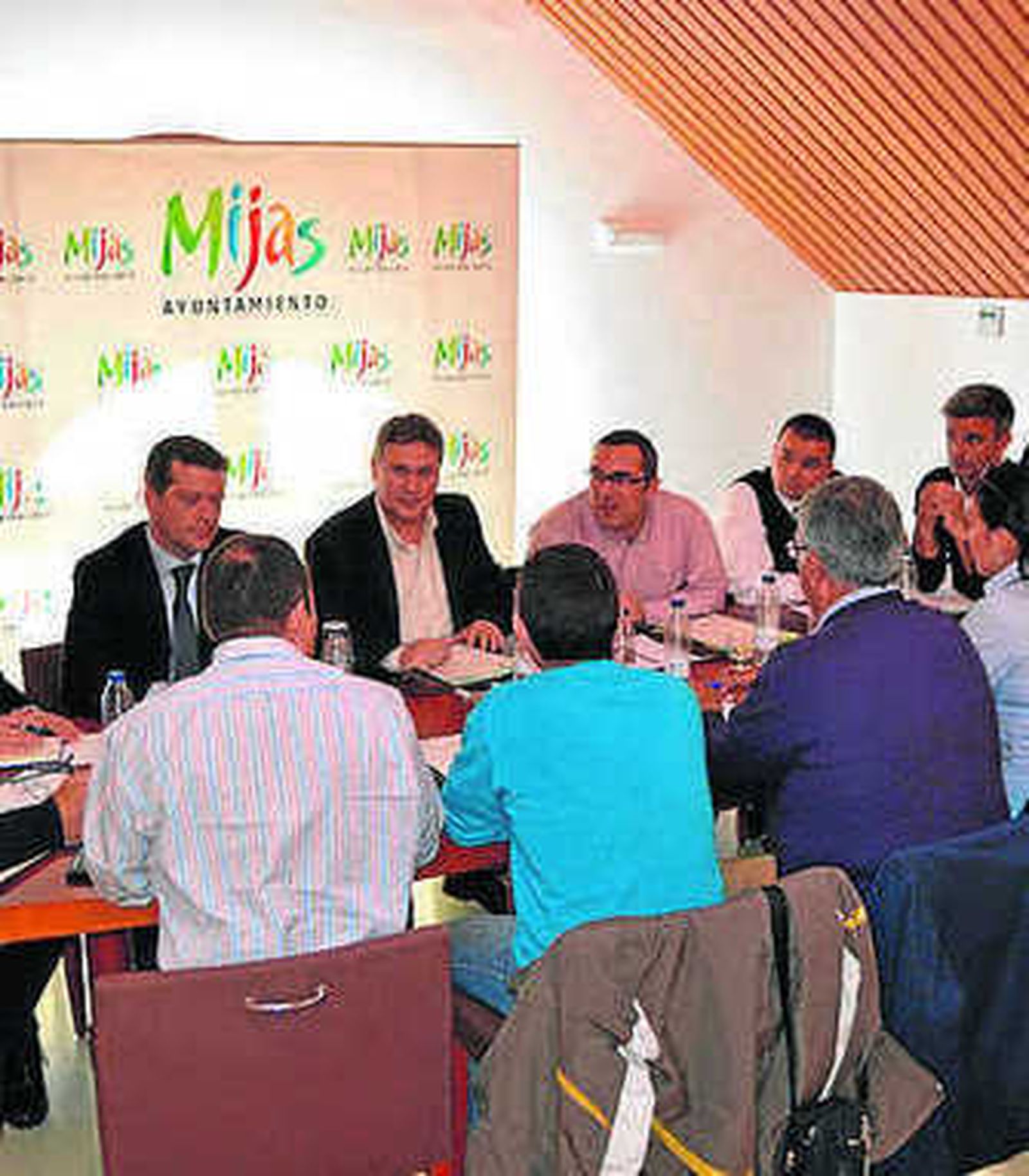 Un momento de la reunión.