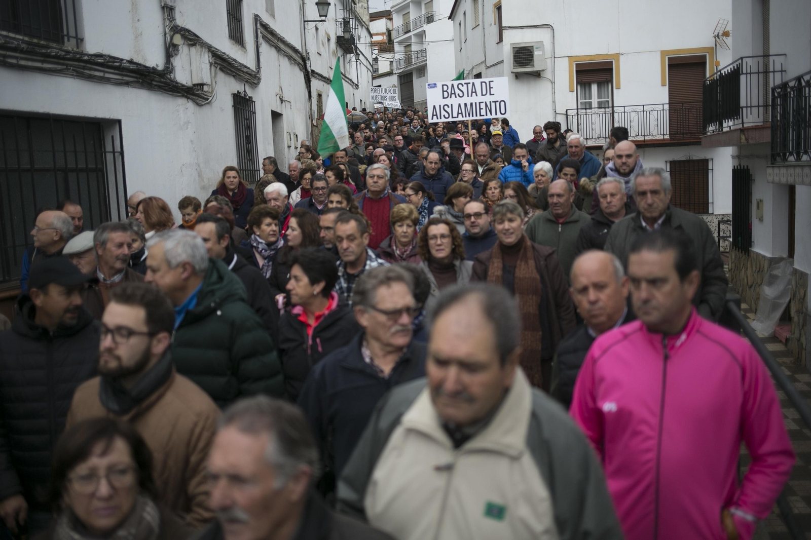 Manifestación para que se retomen las obras de la variante de Arriate