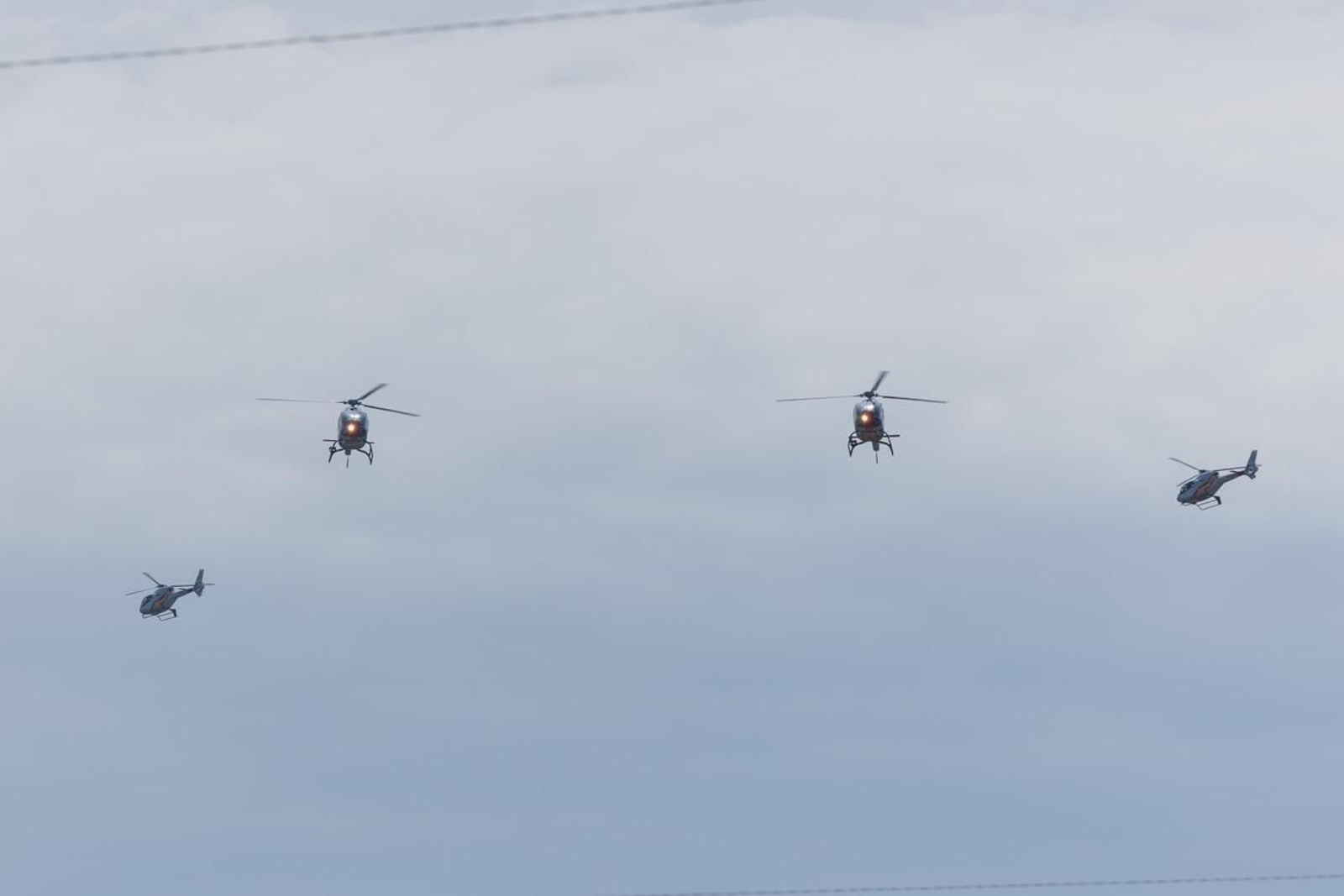 Exhibición de la Patrulla Aspa del Ejército del Aire y del Espacio con motivo del 1.200 aniversario de la capitalidad de Jaén