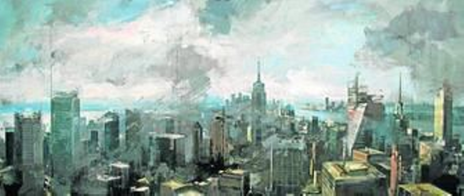Una de las piezas que integran la serie de Nueva York del pintor isleño.