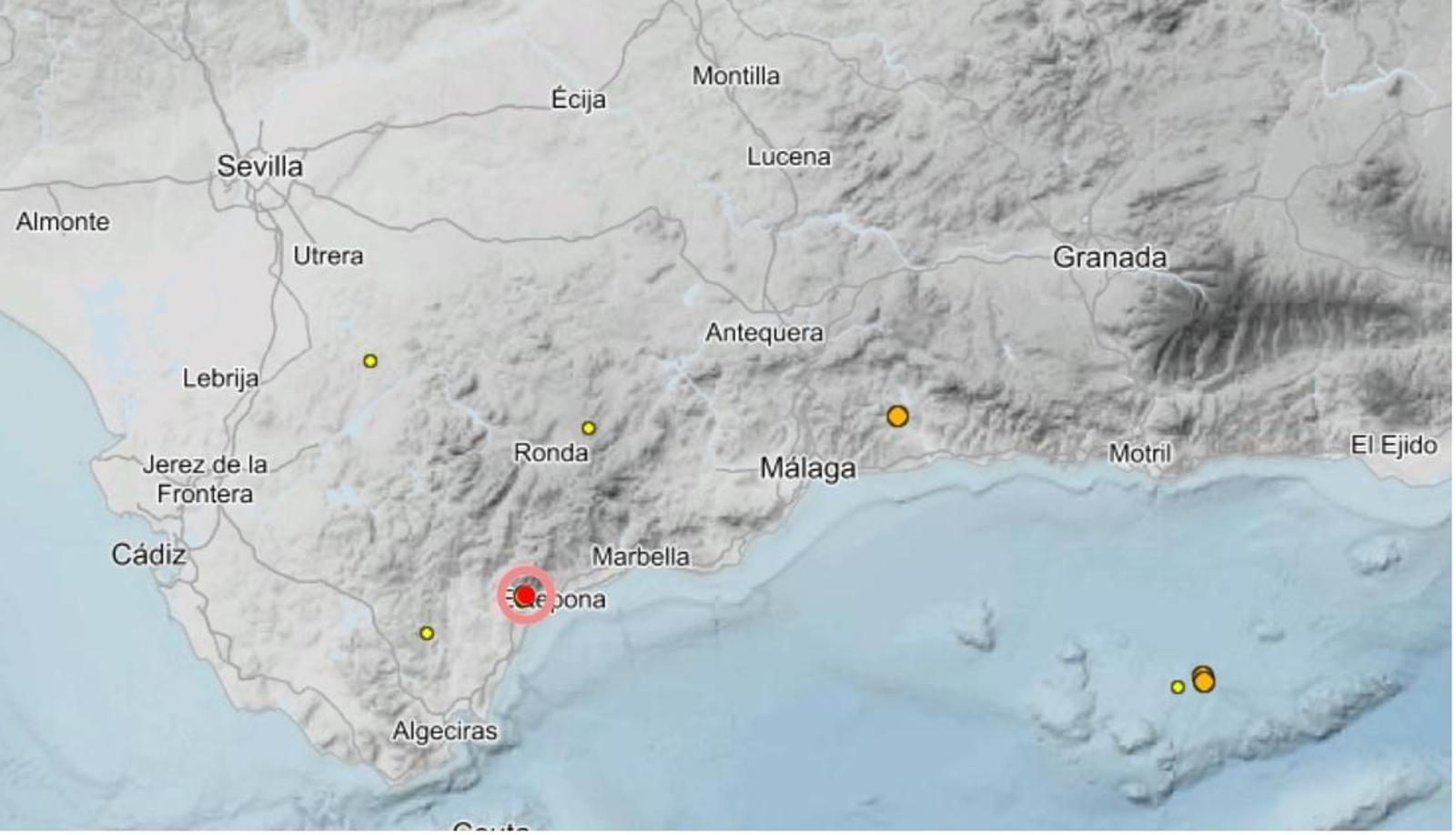 Casares registra un terremoto este lunes de magnitud 3.