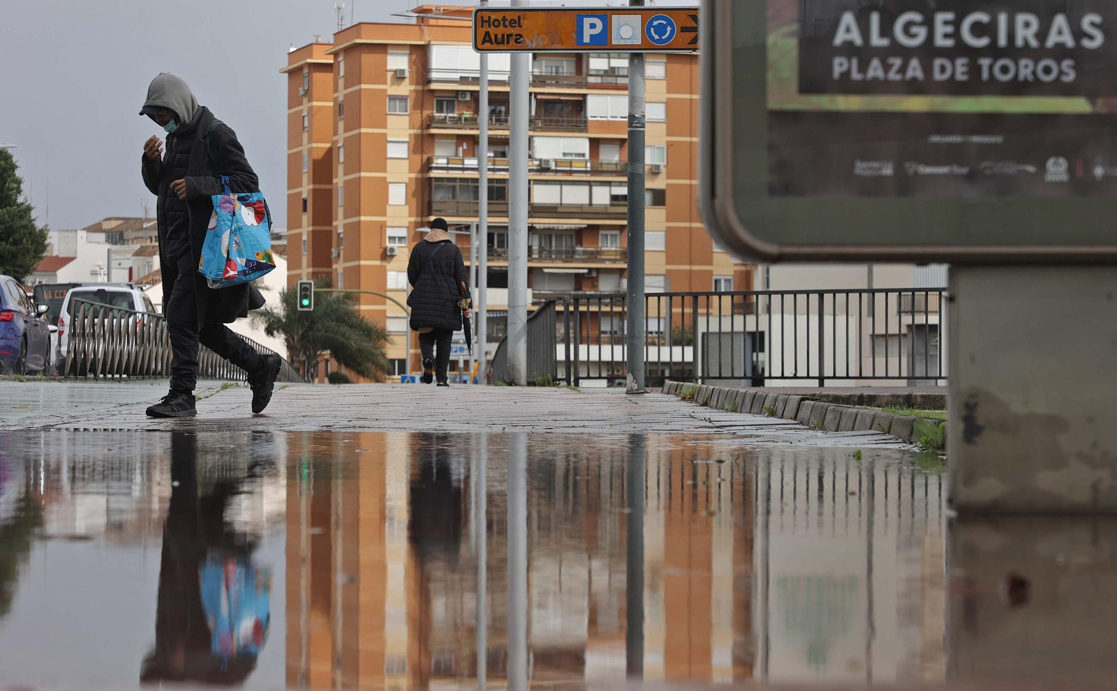 El paso de la borrasca Konrad por Algeciras, en imágenes
