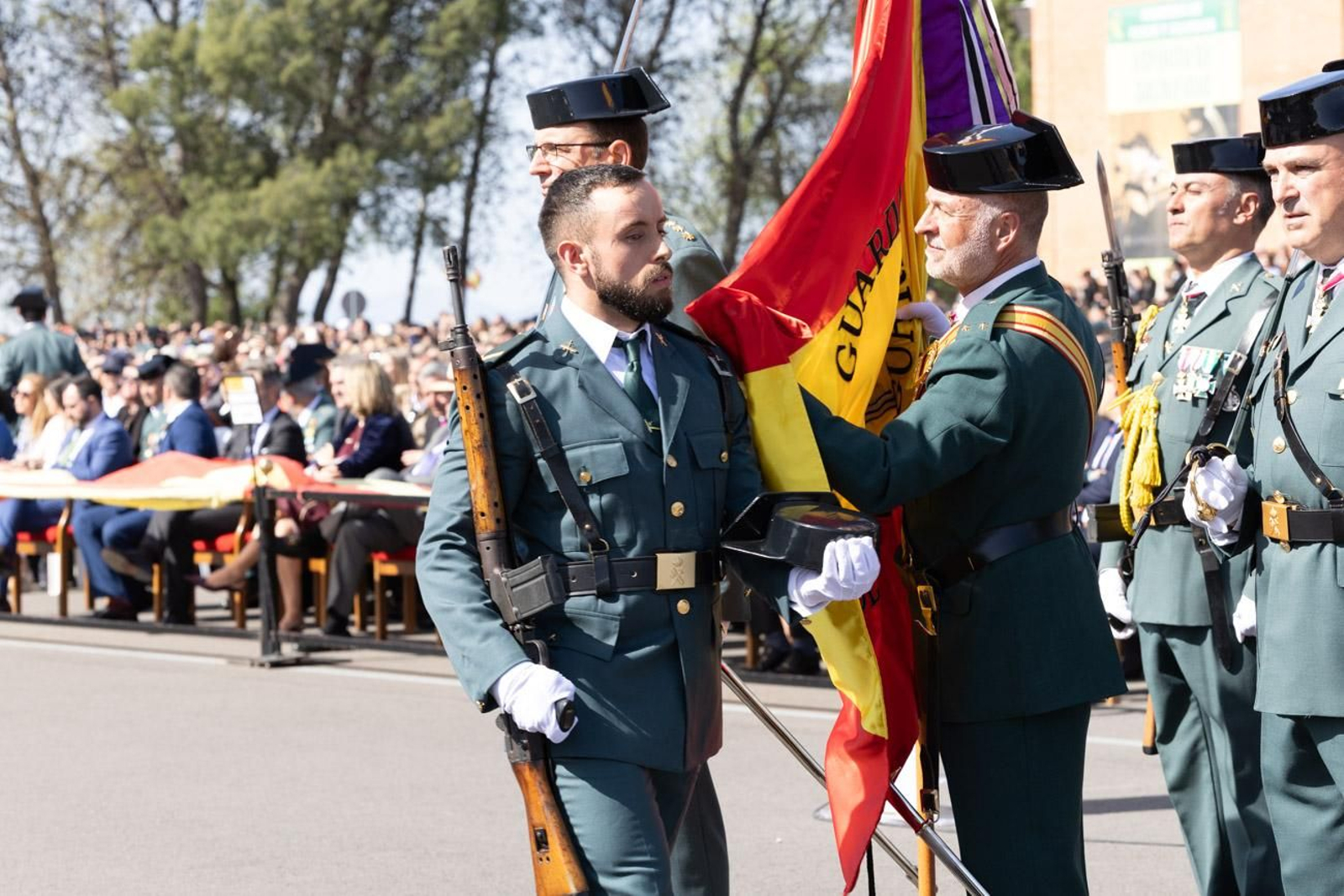 Acto de jura de bandera de la 130ª promoción de guardias civiles de la Academia de Baeza