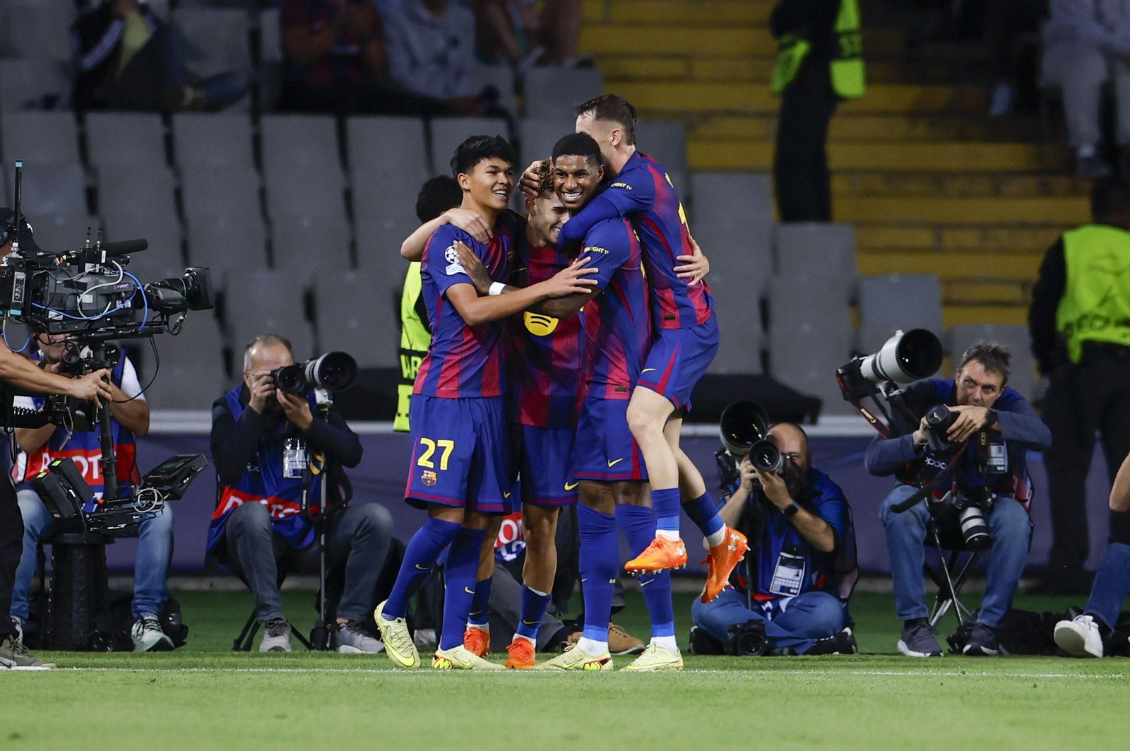 Las fotos del Barcelona-Olympiacos