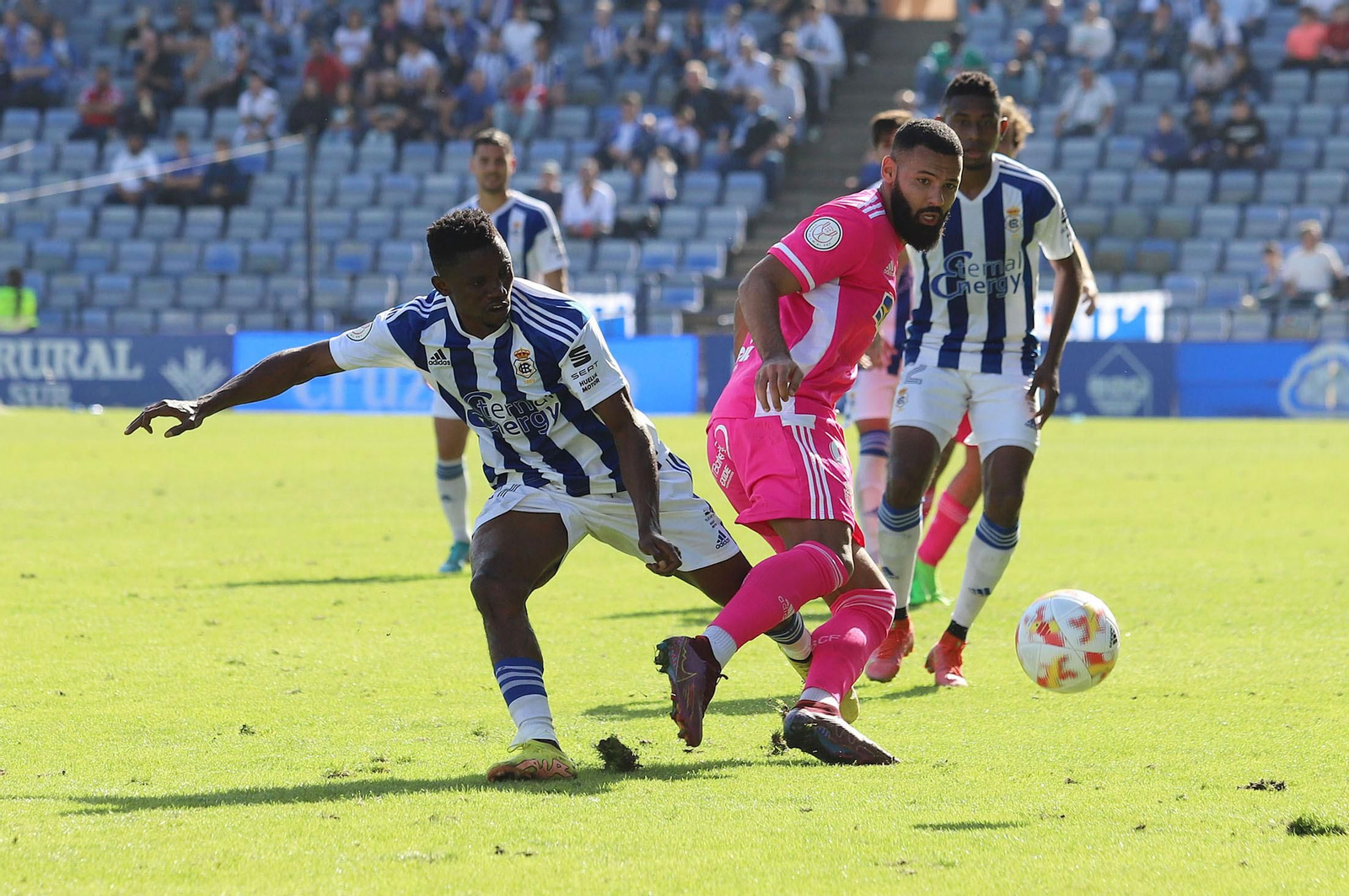 Las mejores imágenes del Recreativo de Huelva-Burgos, partido de eliminatoria de la Copa del Rey