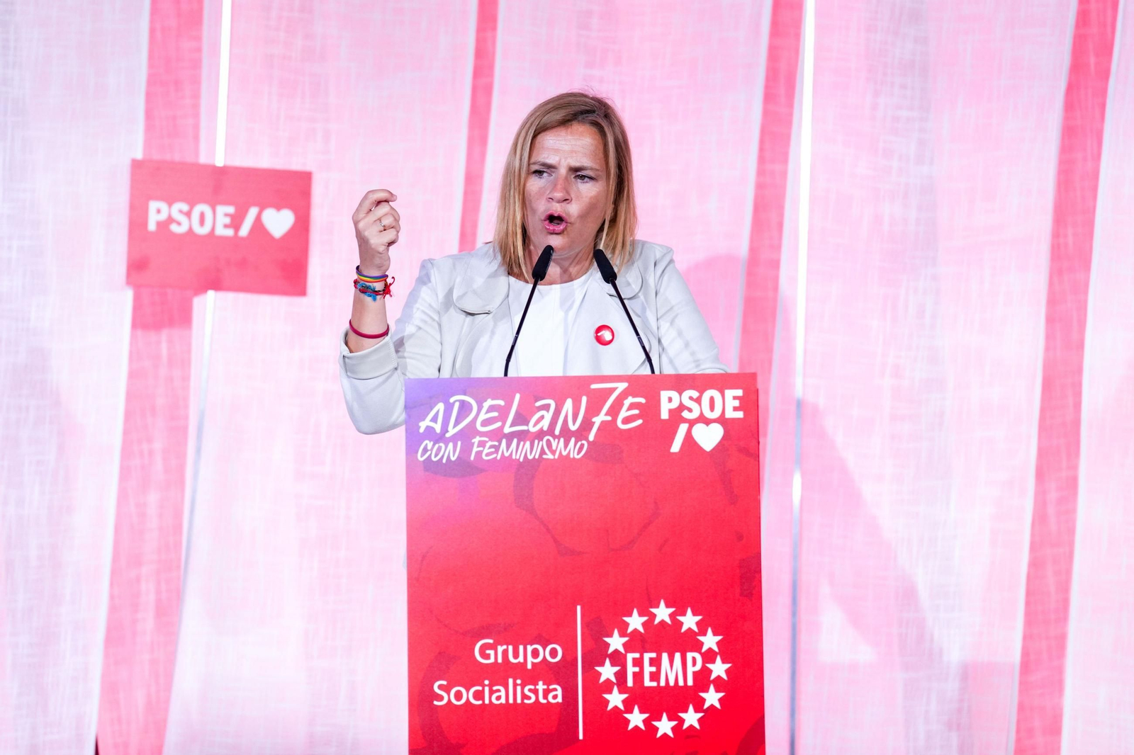 La secretaria de Igualdad del PSOE, Pilar Bernabé.