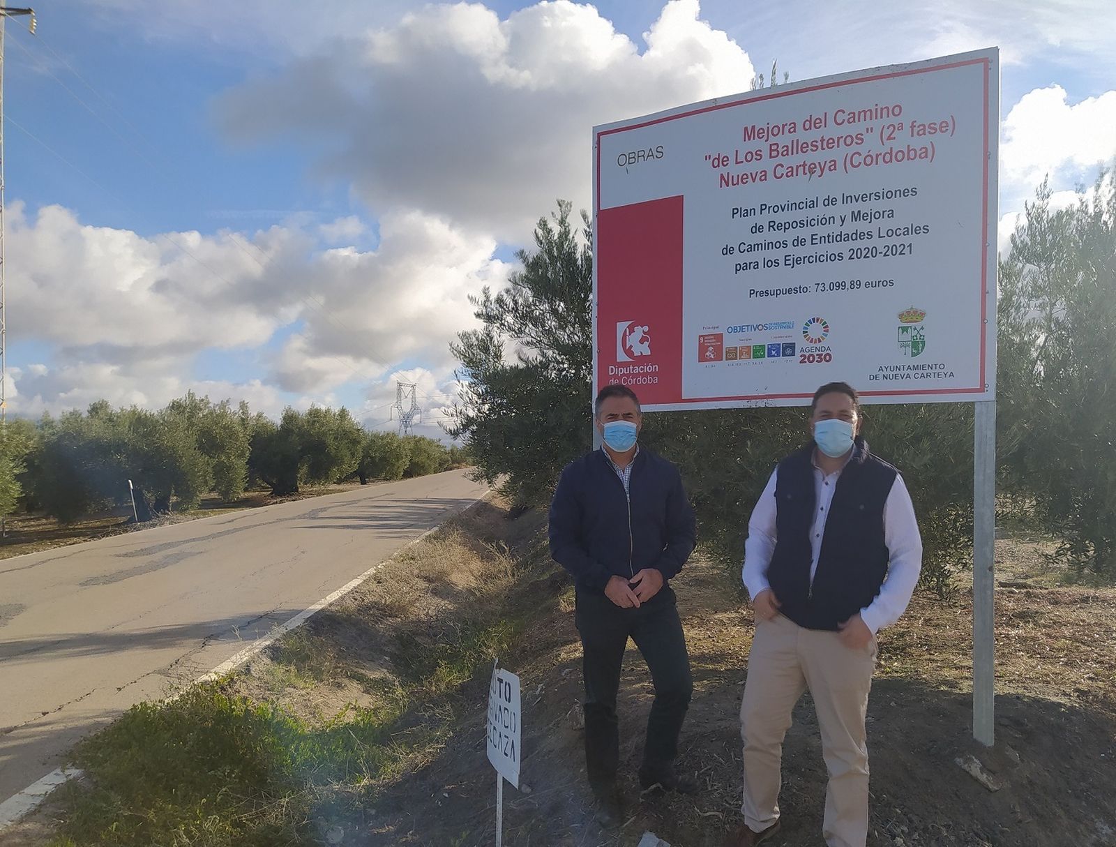 Conclusión y presentación de la obra en el Camino de Los Ballesteros.