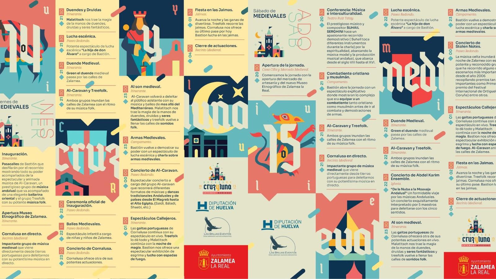 Programación de las 'Noches de Cruz y Luna' de Zalamea la Real