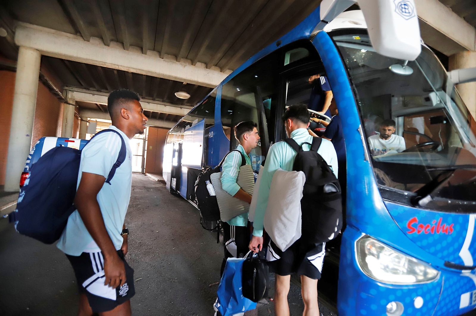 Salida del Recre desde el Nuevo Colombino a Cáceres.