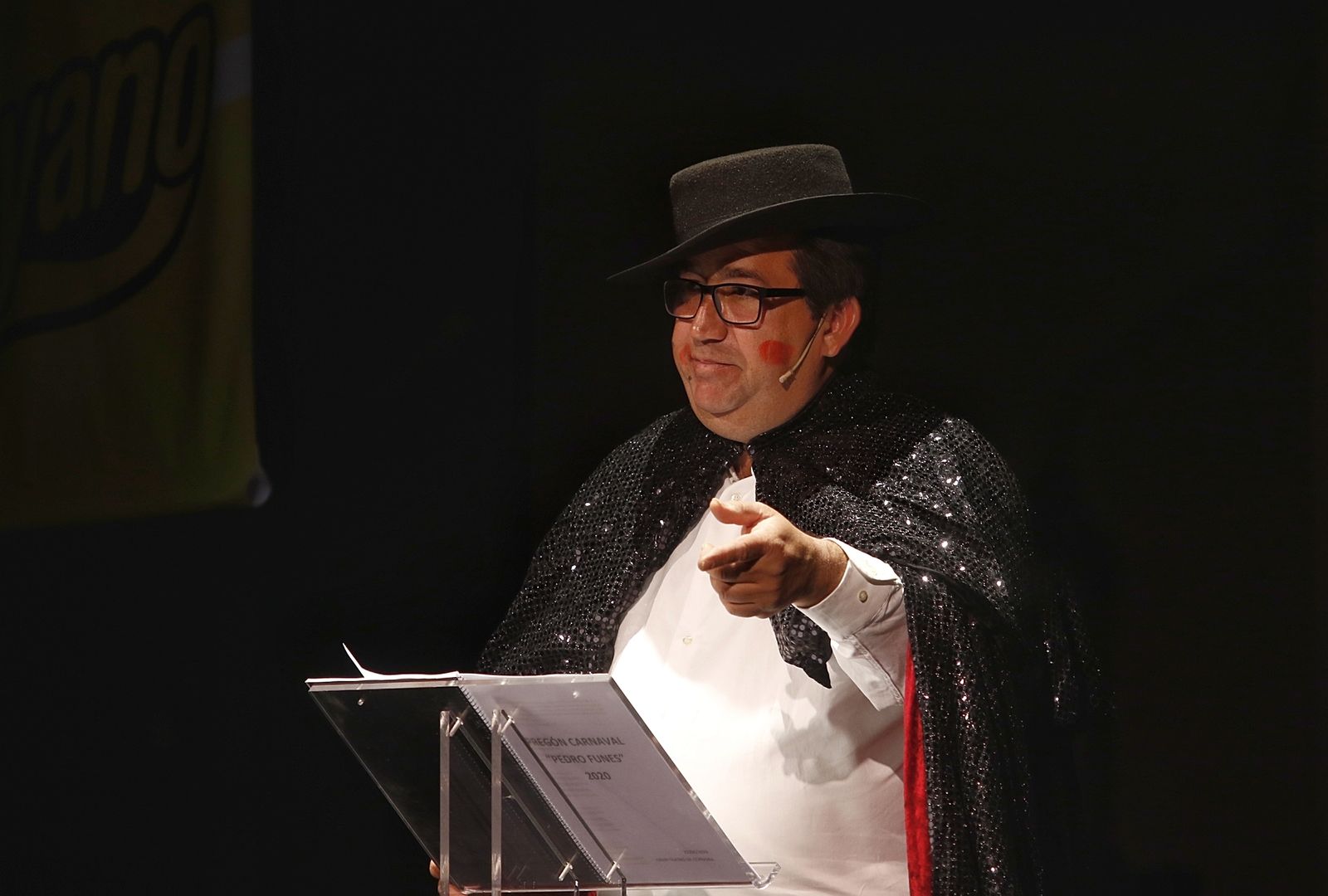 El pregón de Pedro Funes del Carnaval de Córdoba, en fotos