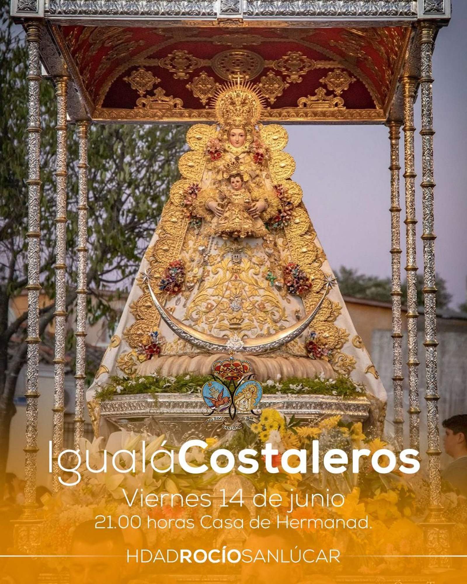 Cartel anunciador de la igualá.