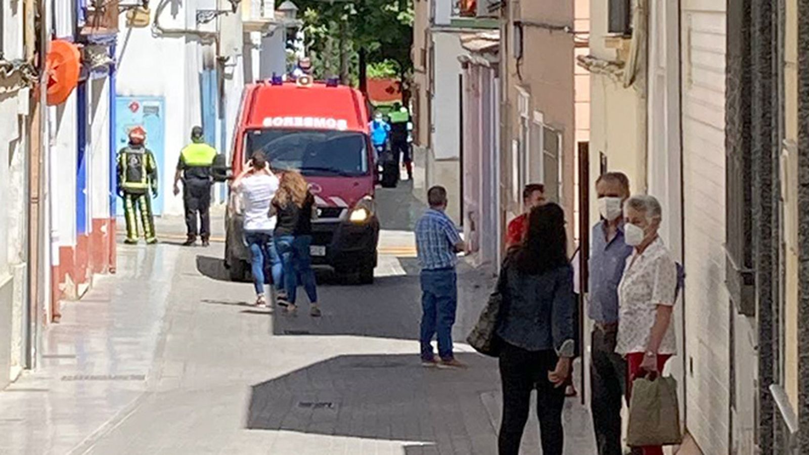 Incendio en el centro de transformación de la calle Córdoba.
