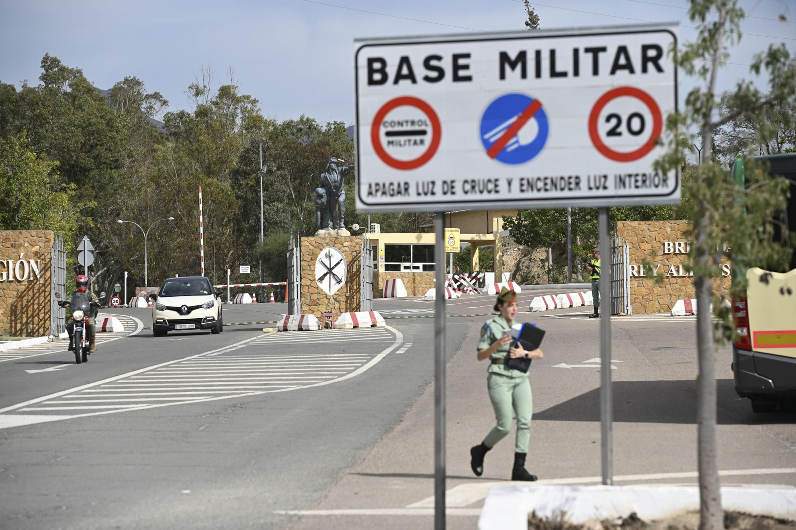 Imagen de la Base Militar de la Legión en Viator (Almería).