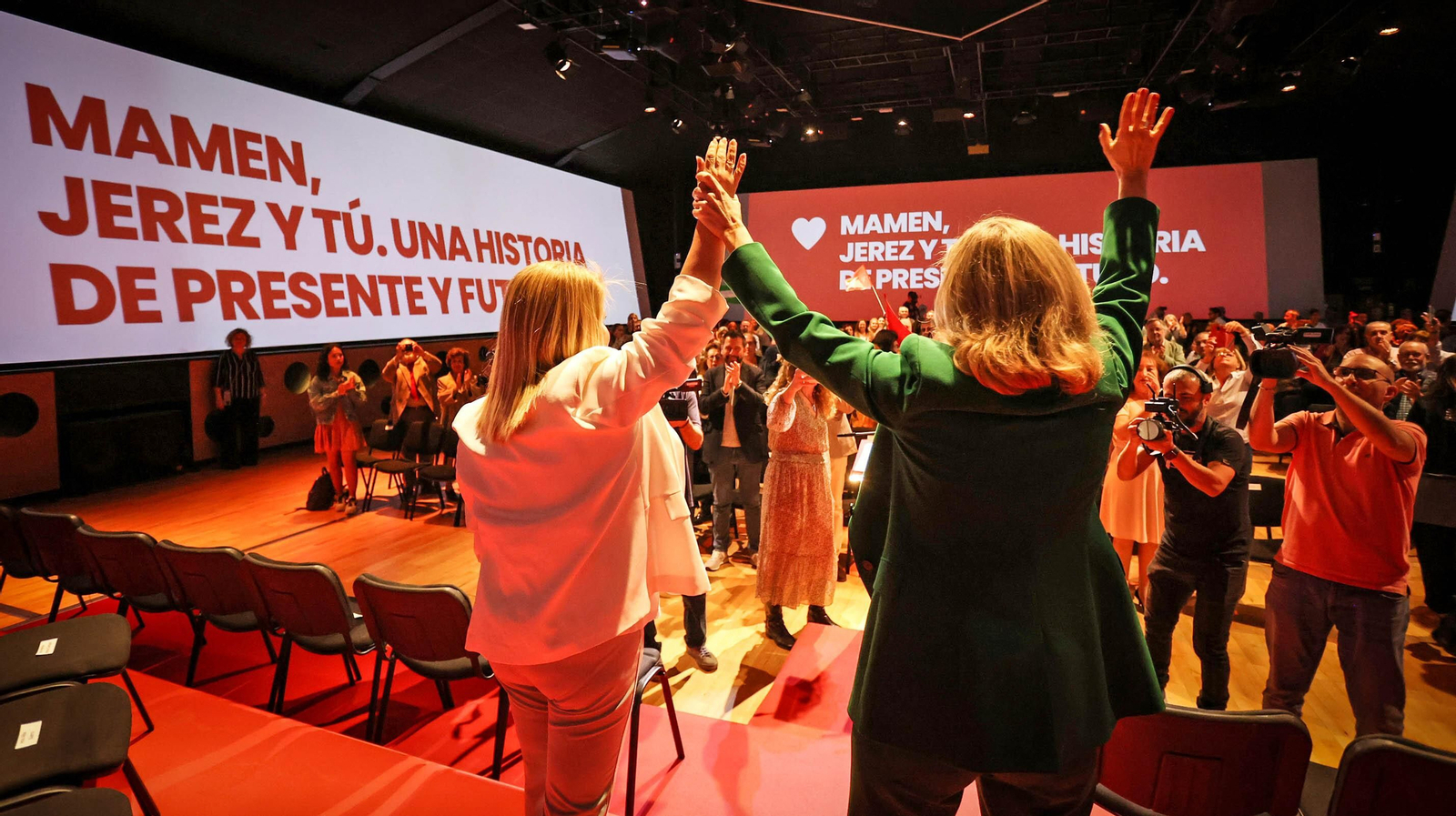 La ministra Nadia Calviño, en la presentación de la candidatura del PSOE de Jerez