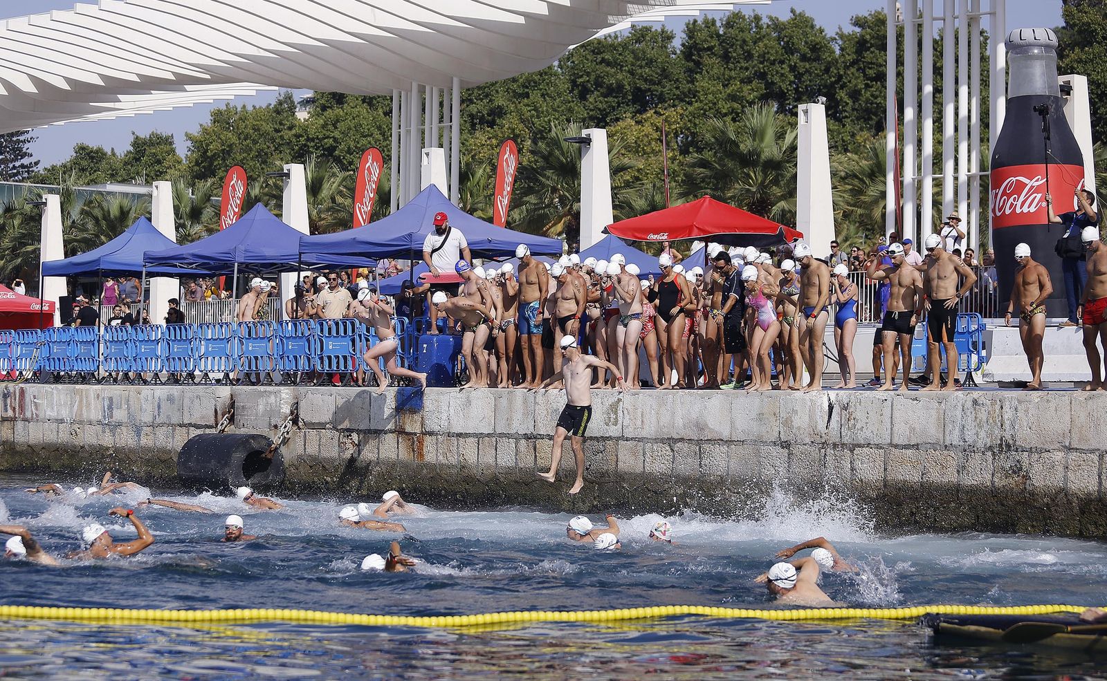 Fotos de la 60ª Travesía a Nado del Puerto de Málaga