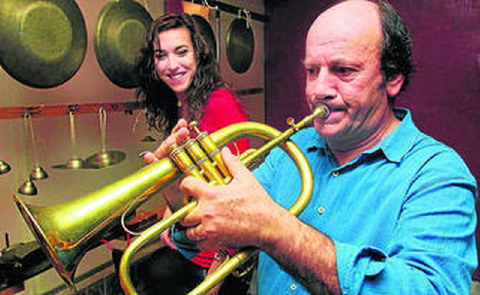 El trompetista David Defries.