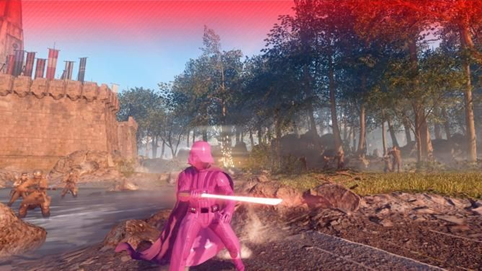 Darth Vader, de rosa.