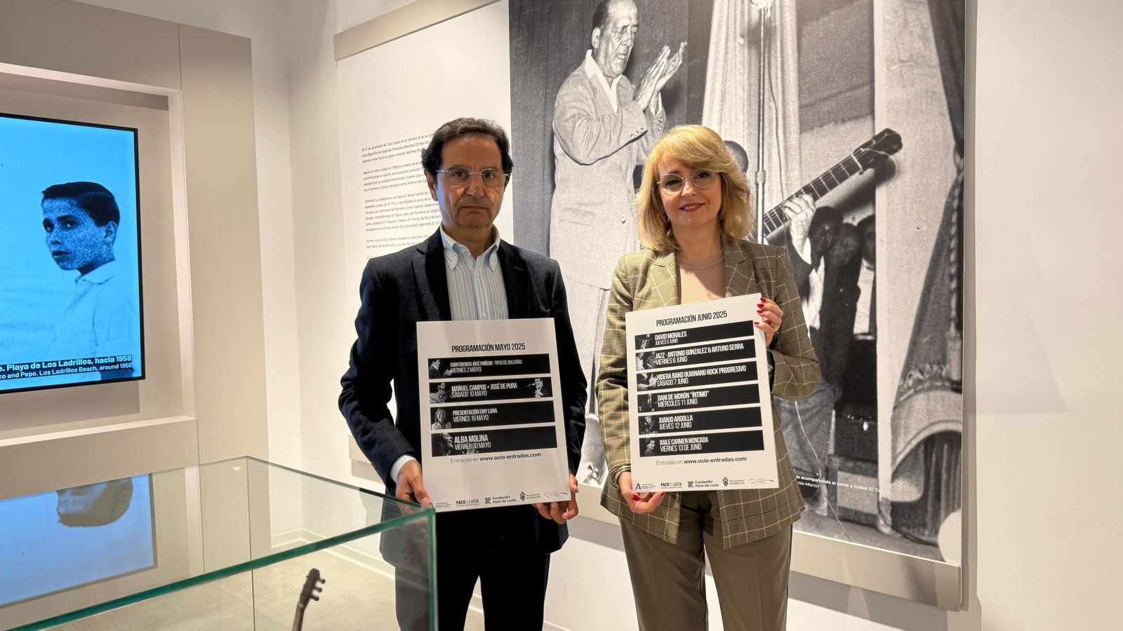 José Luis Lara y Pilar Pintor, con la programación de mayo y junio.