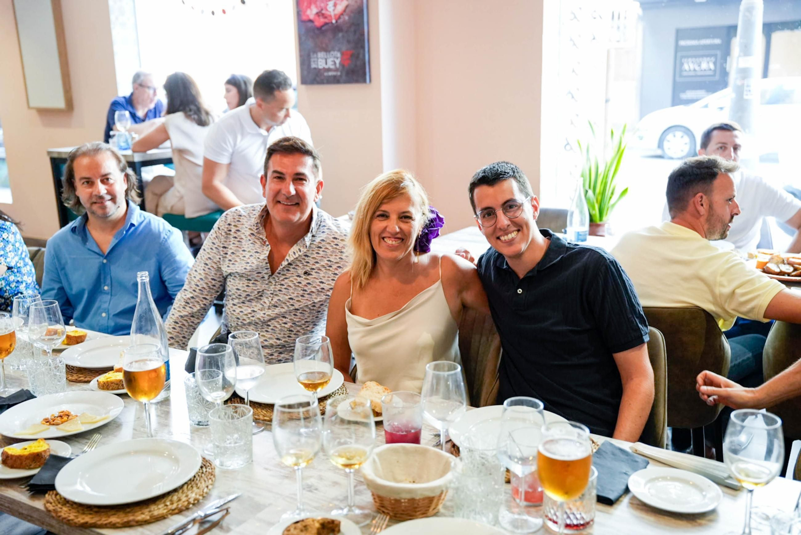 Disfrutando de la feria del mediodía en la jornada del jueves