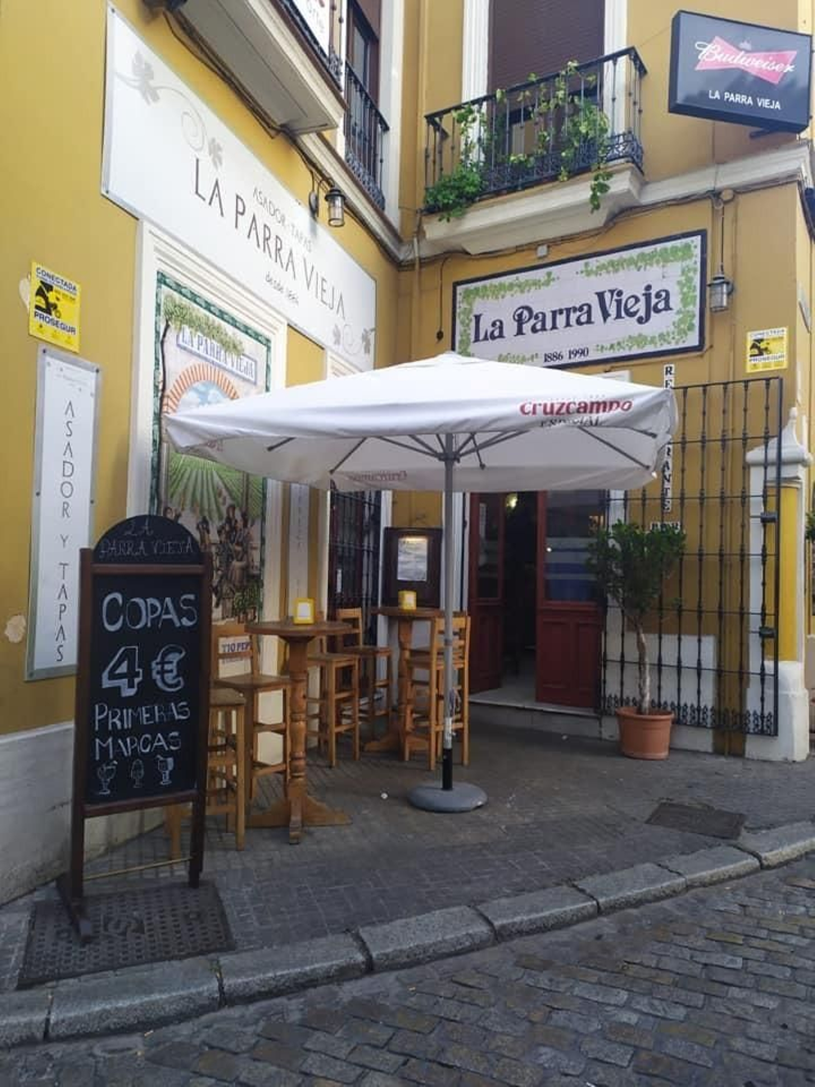 Imagen antigua del bar La Parra Vieja, cuando aún estaba abierto al público. Imagen antigua del bar La Parra Vieja, cuando aún estaba abierto al público.