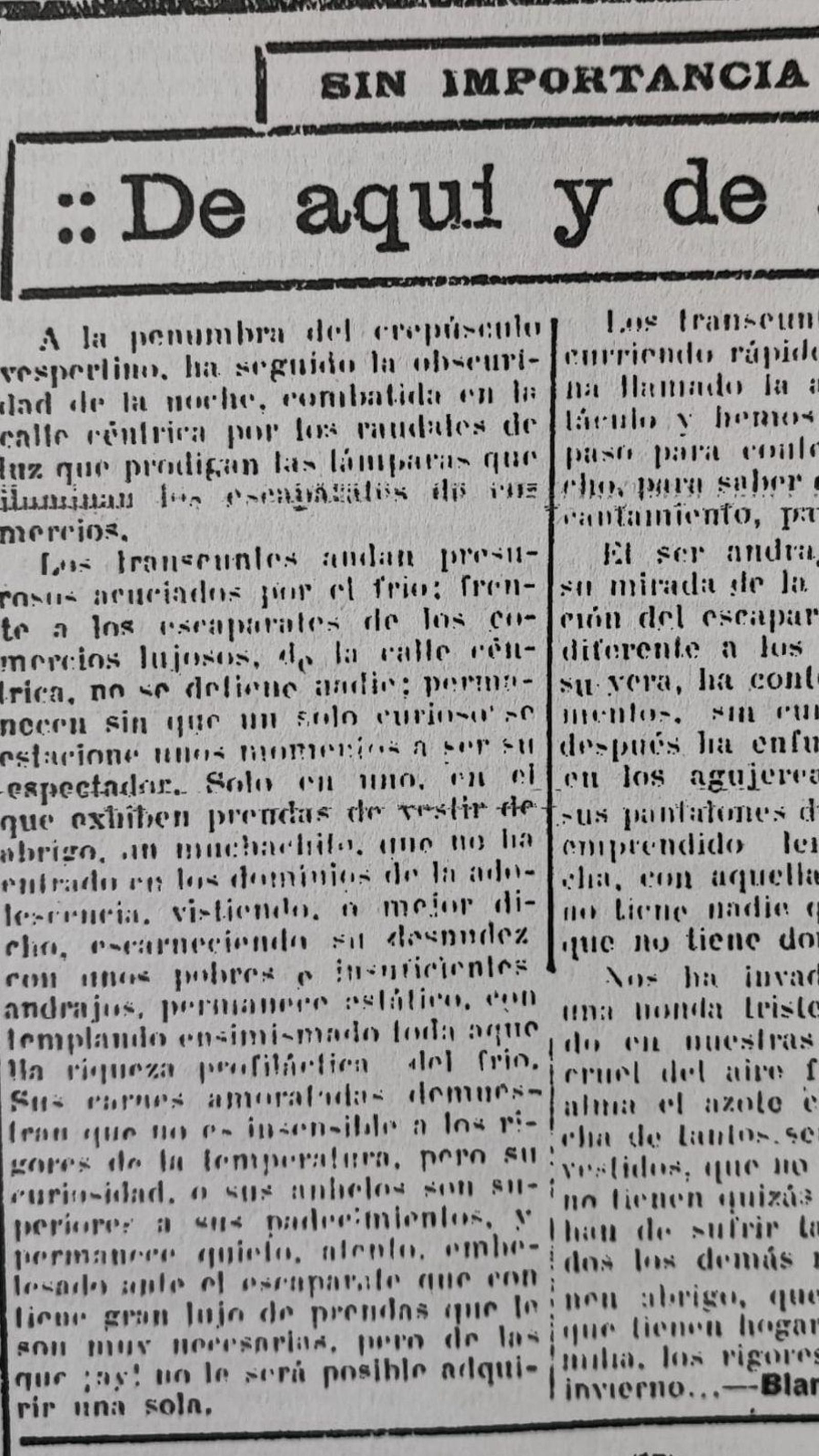 Recorte de niño pobre en escaparate.