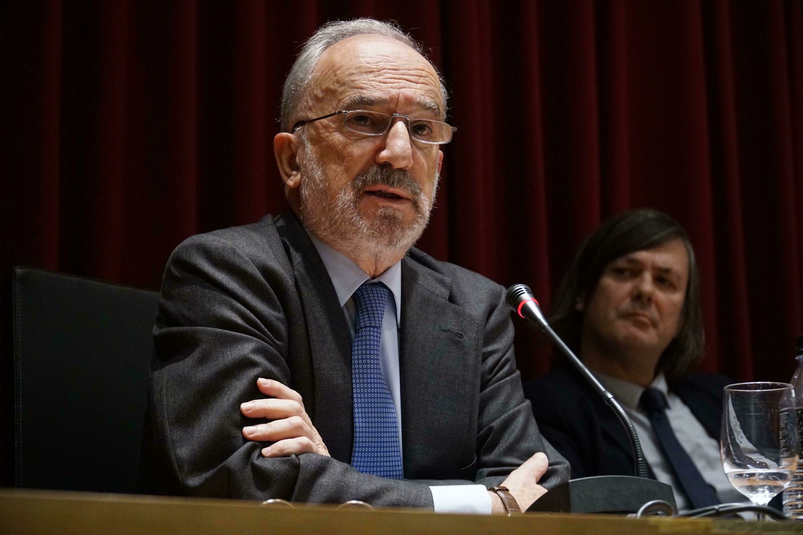 Muñoz Machado, este jueves en la Facultad de Derecho de la Universidad de Sevilla.