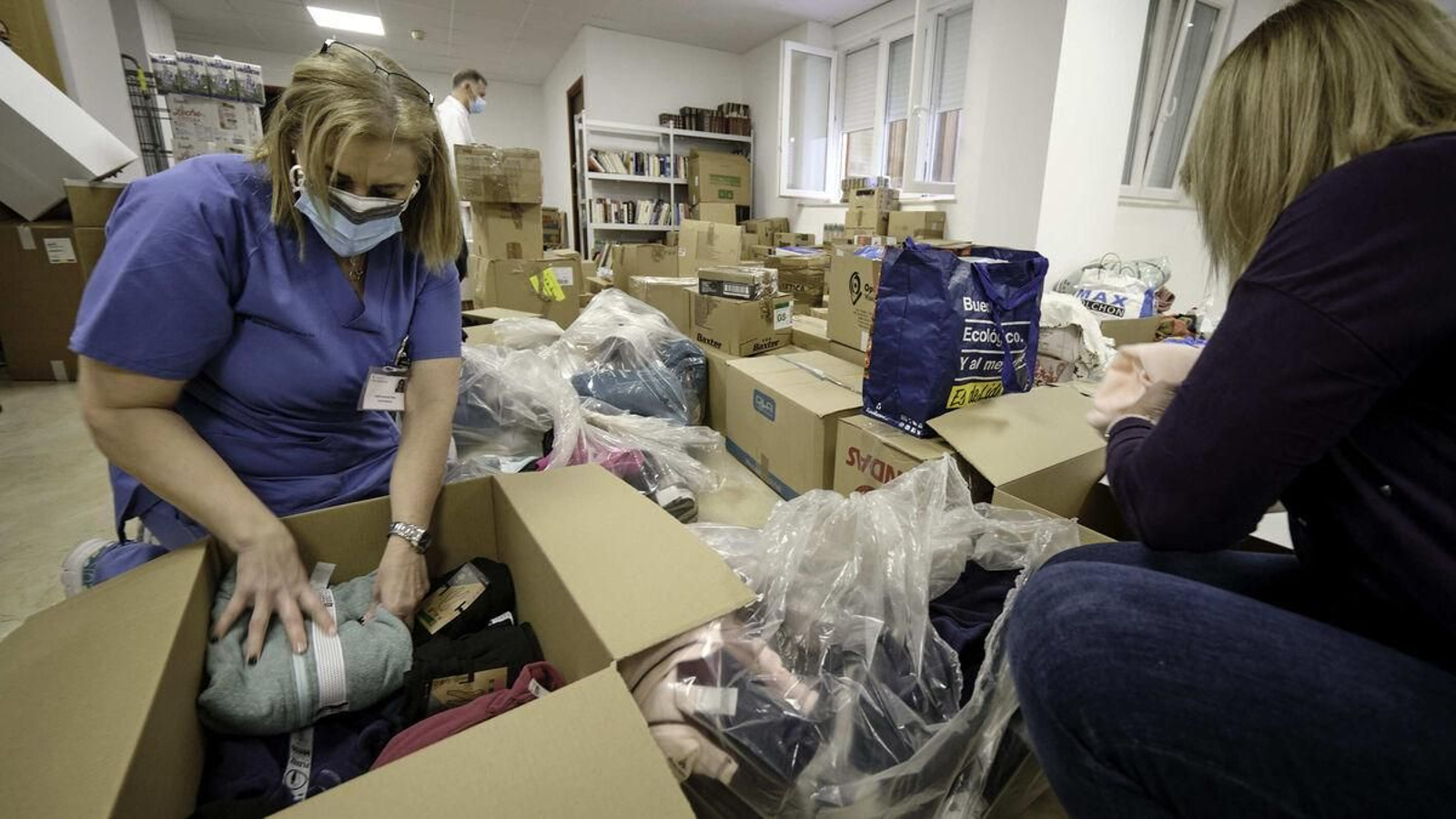 Recogida en San Rafael la semana pasada.