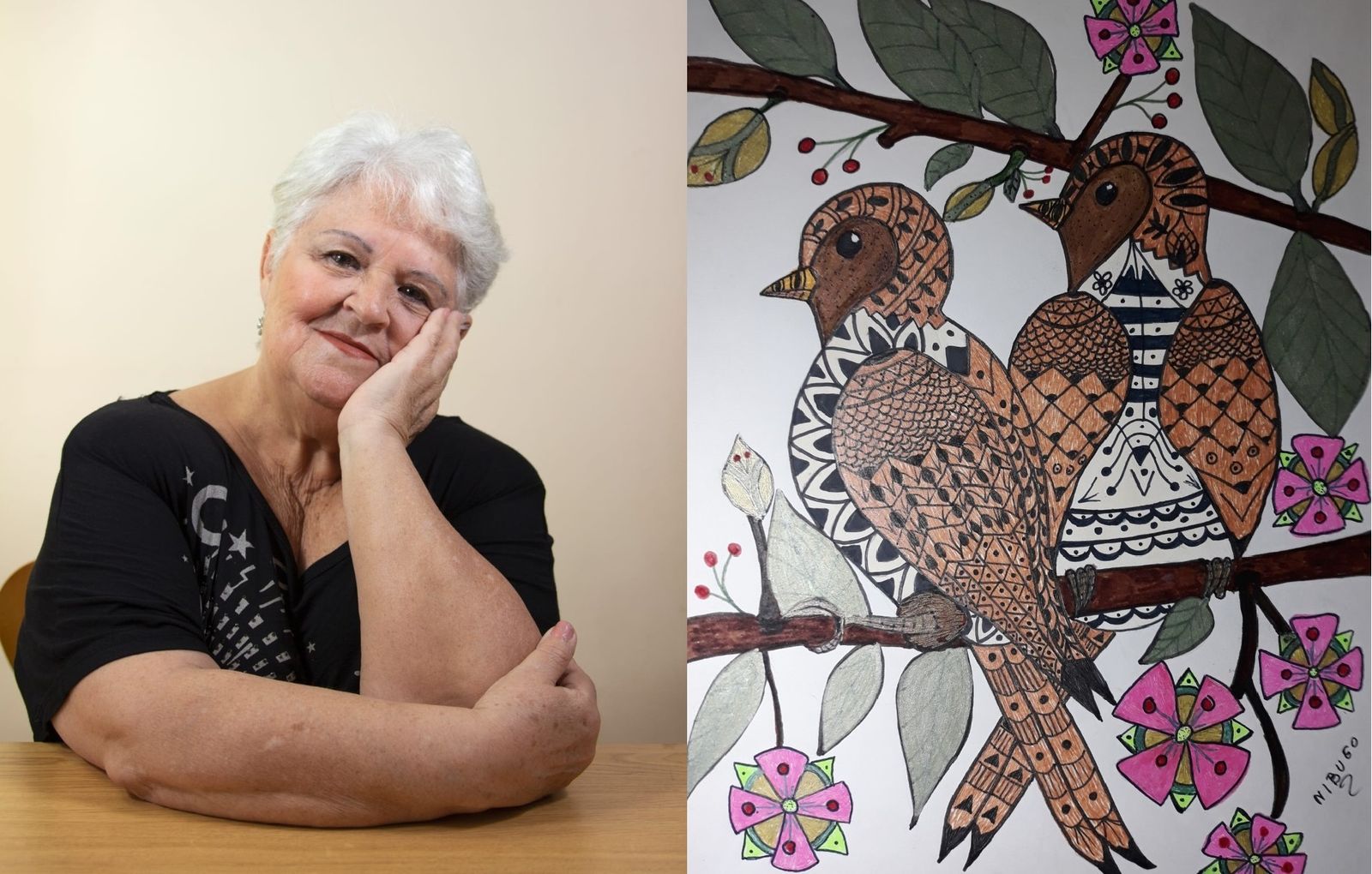 Nieves Buscató muestra su 'Arte de la meditación y la paz' en Algeciras